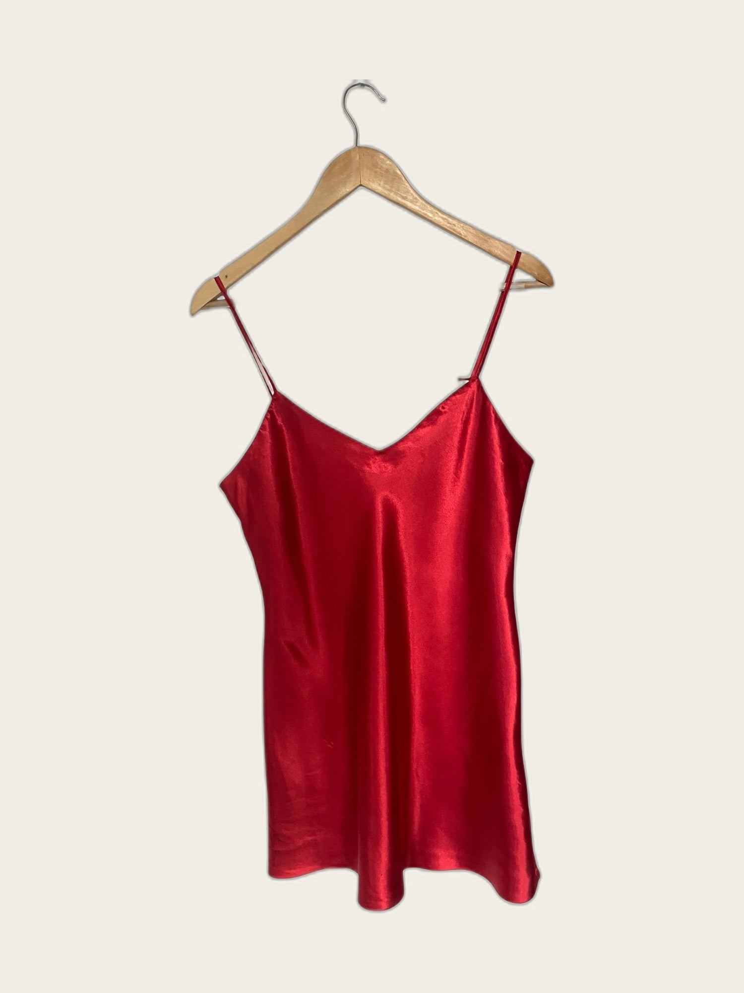 Satijnen korte slipdress