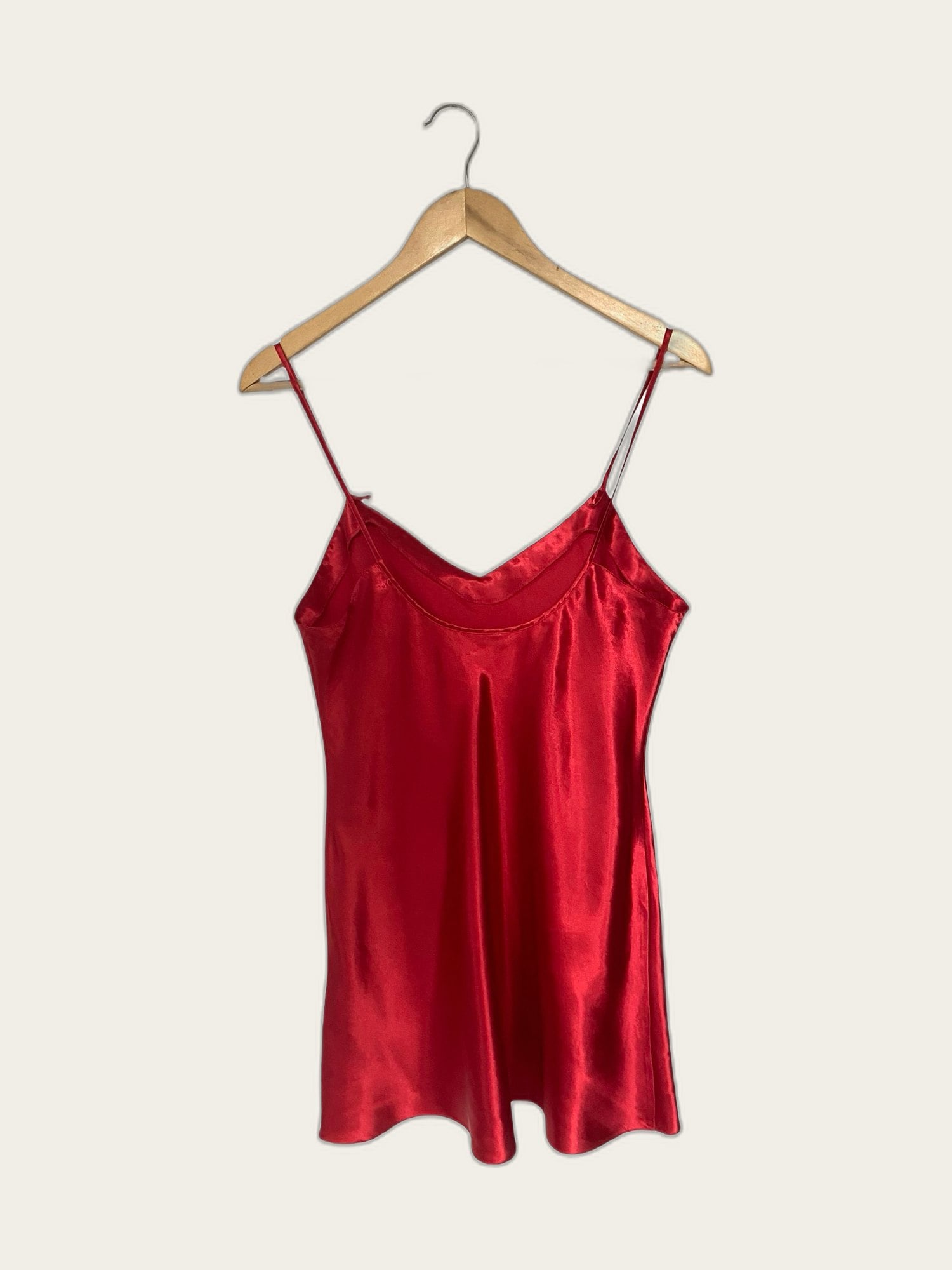 Satijnen korte slipdress