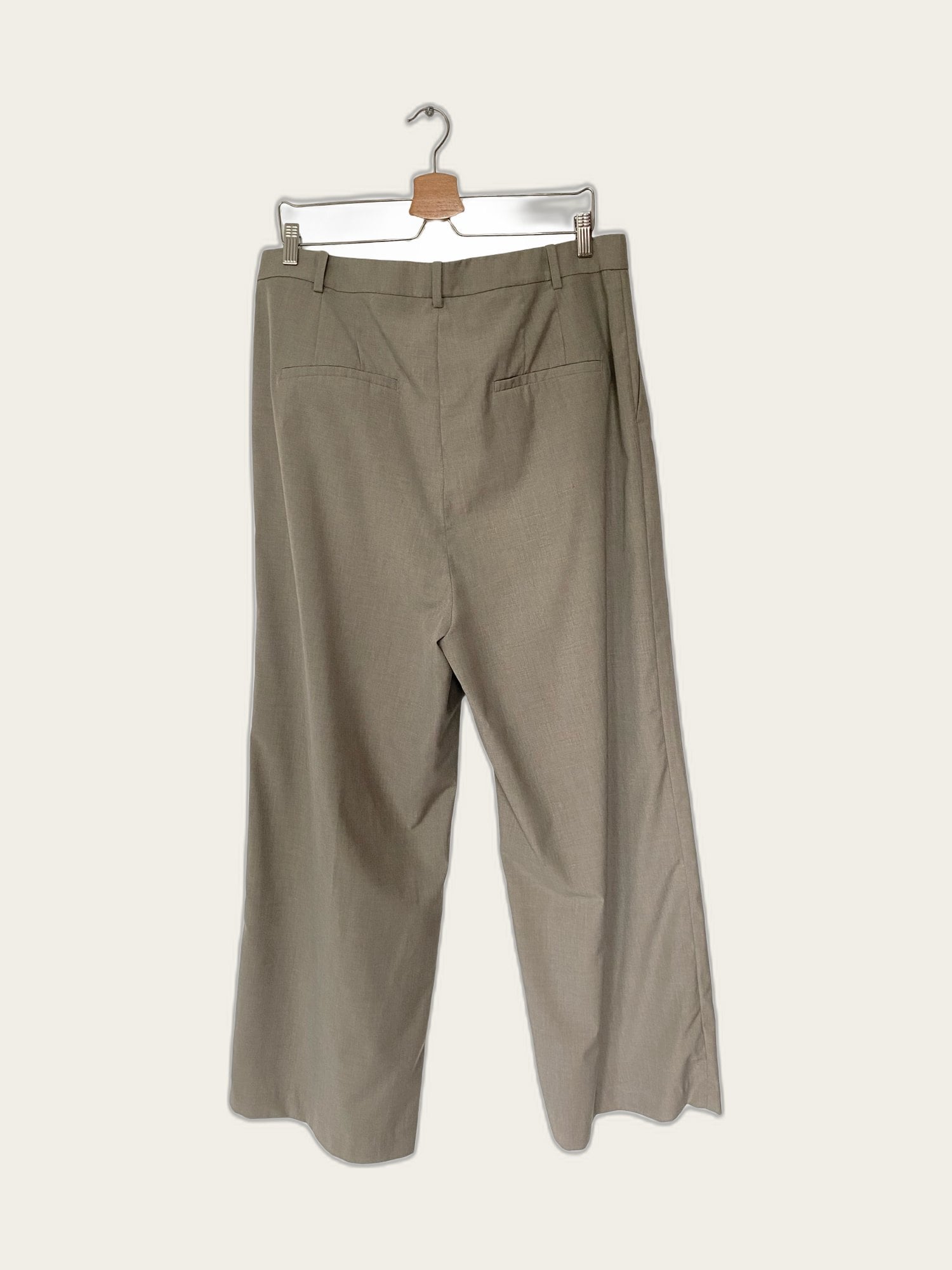 Cropped pantalon wijde pijp