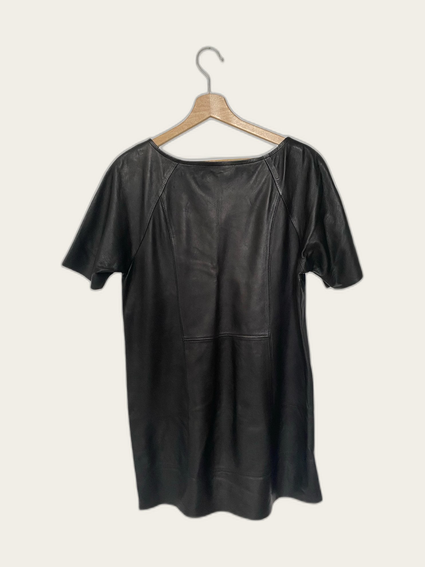 Leren mini-jurk