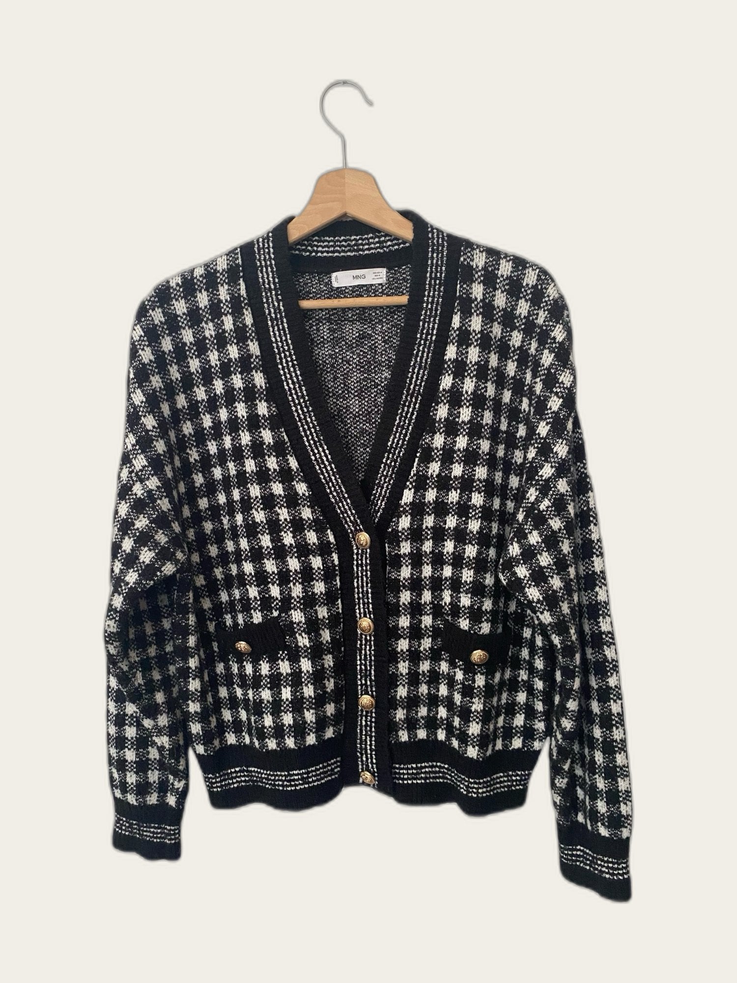 Oversized Chanel-stijl vest