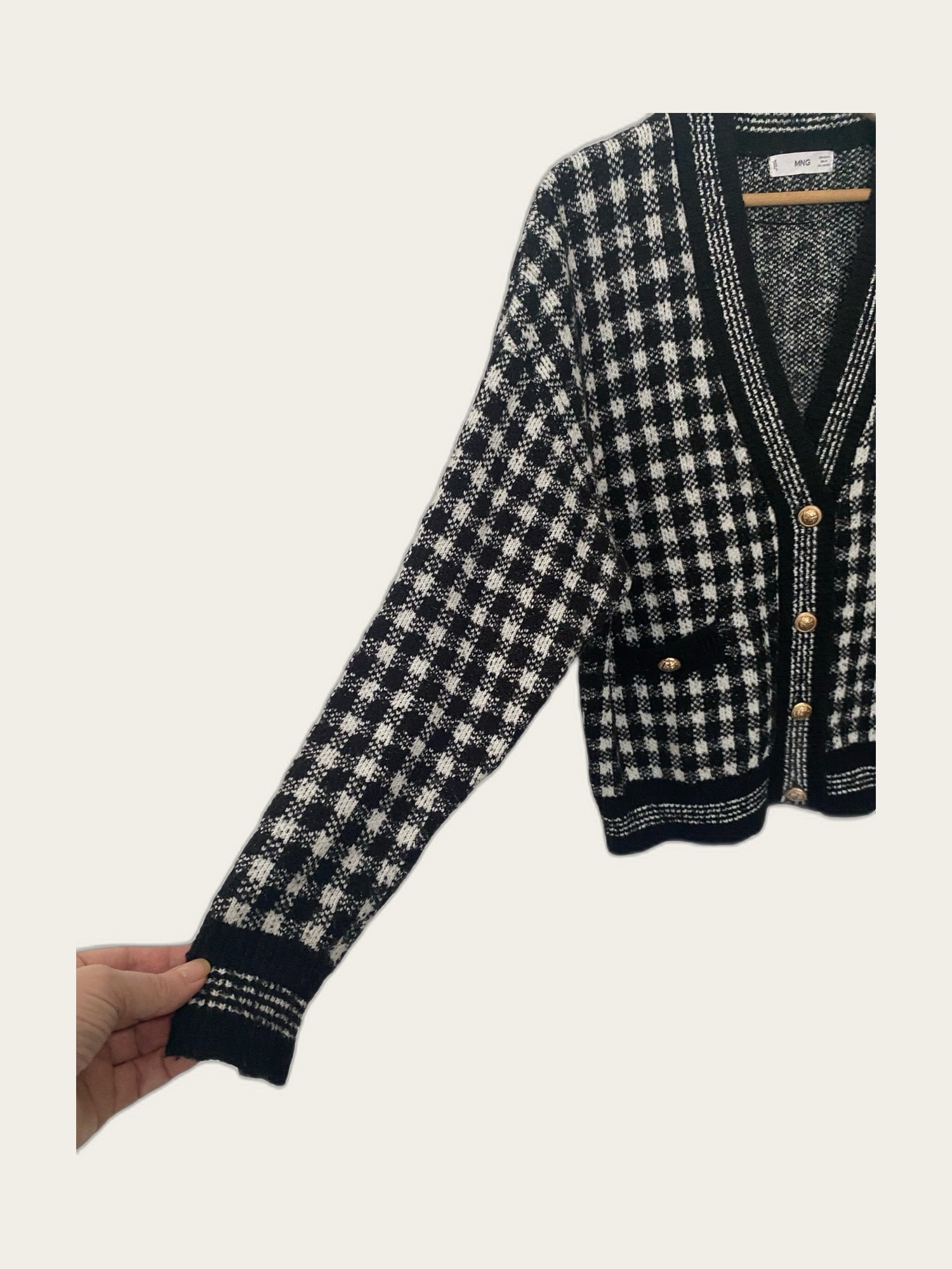 Oversized Chanel-stijl vest