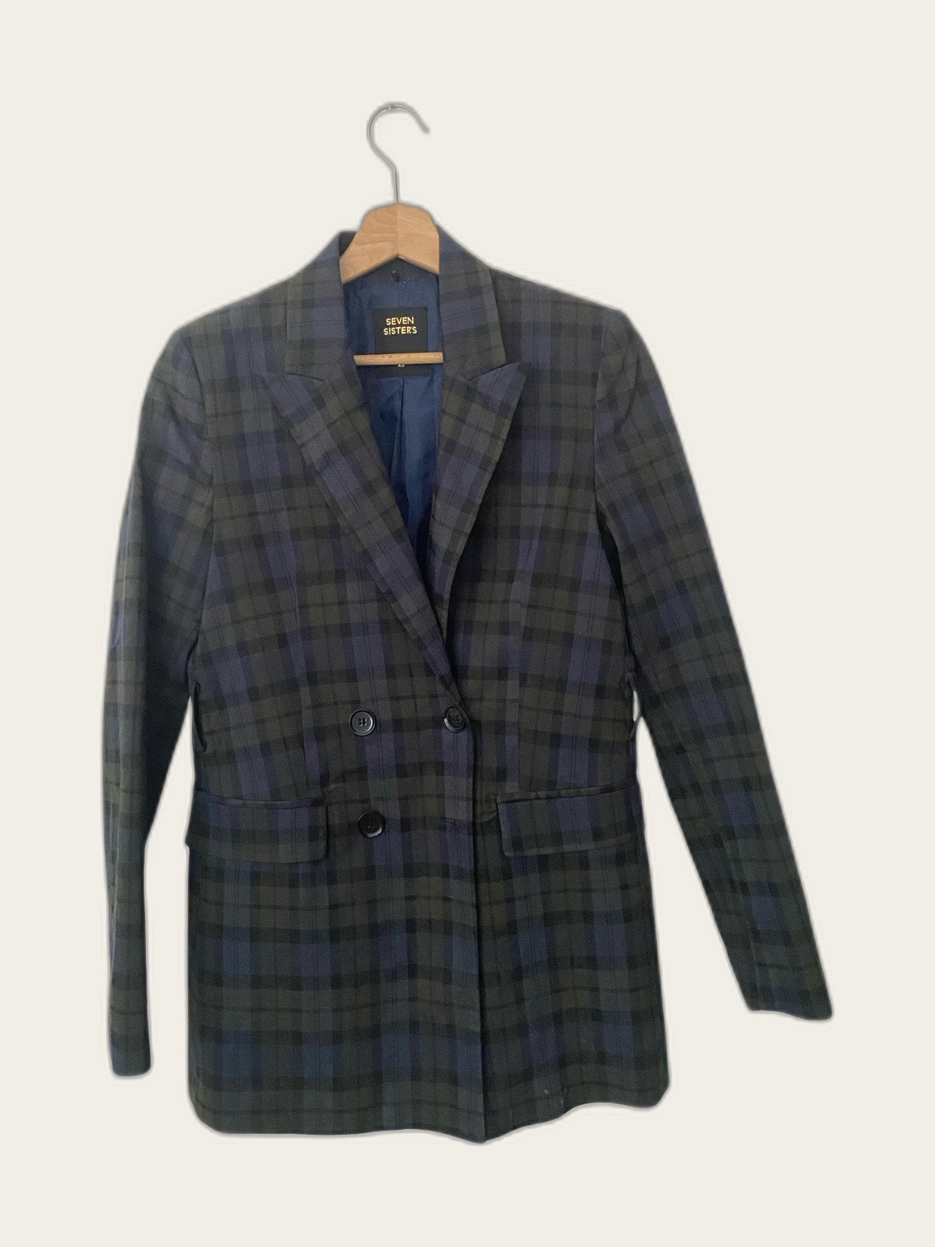 Geruite blazer double breasted
