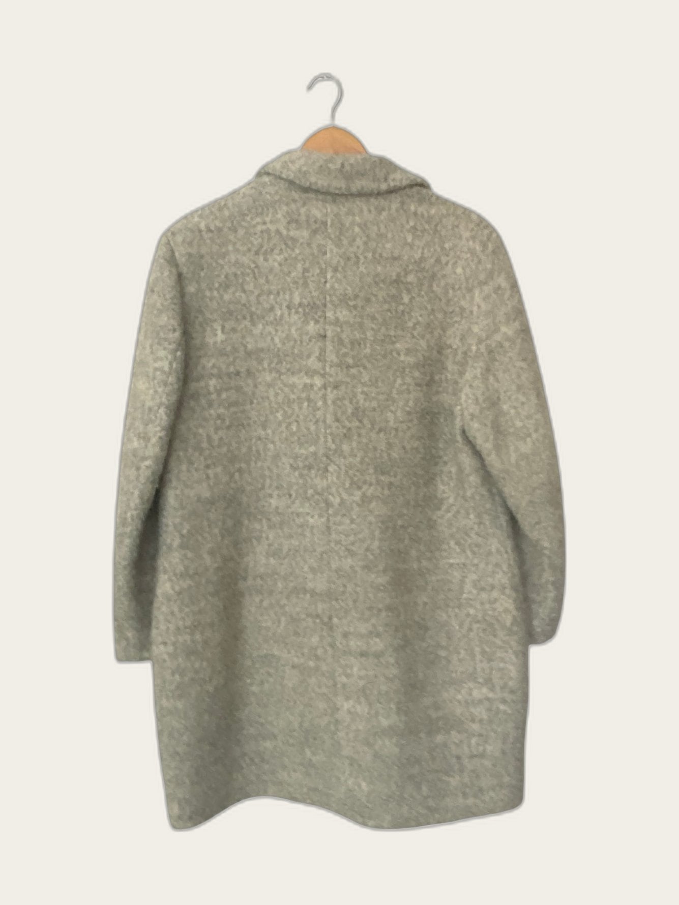Wollen bouclé winterjas