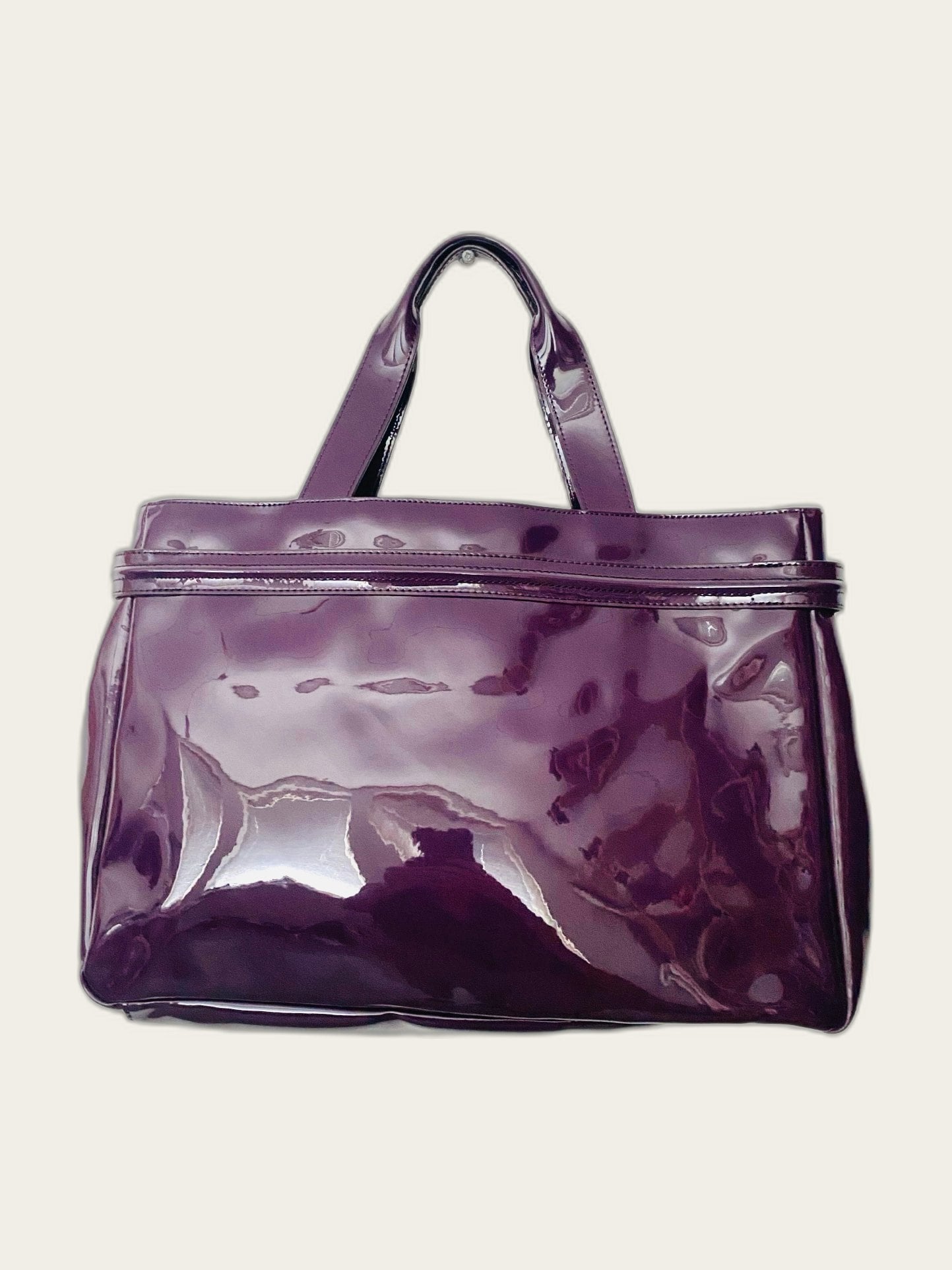 Hoogglans shopper / tote bag nieuw met stofzak
