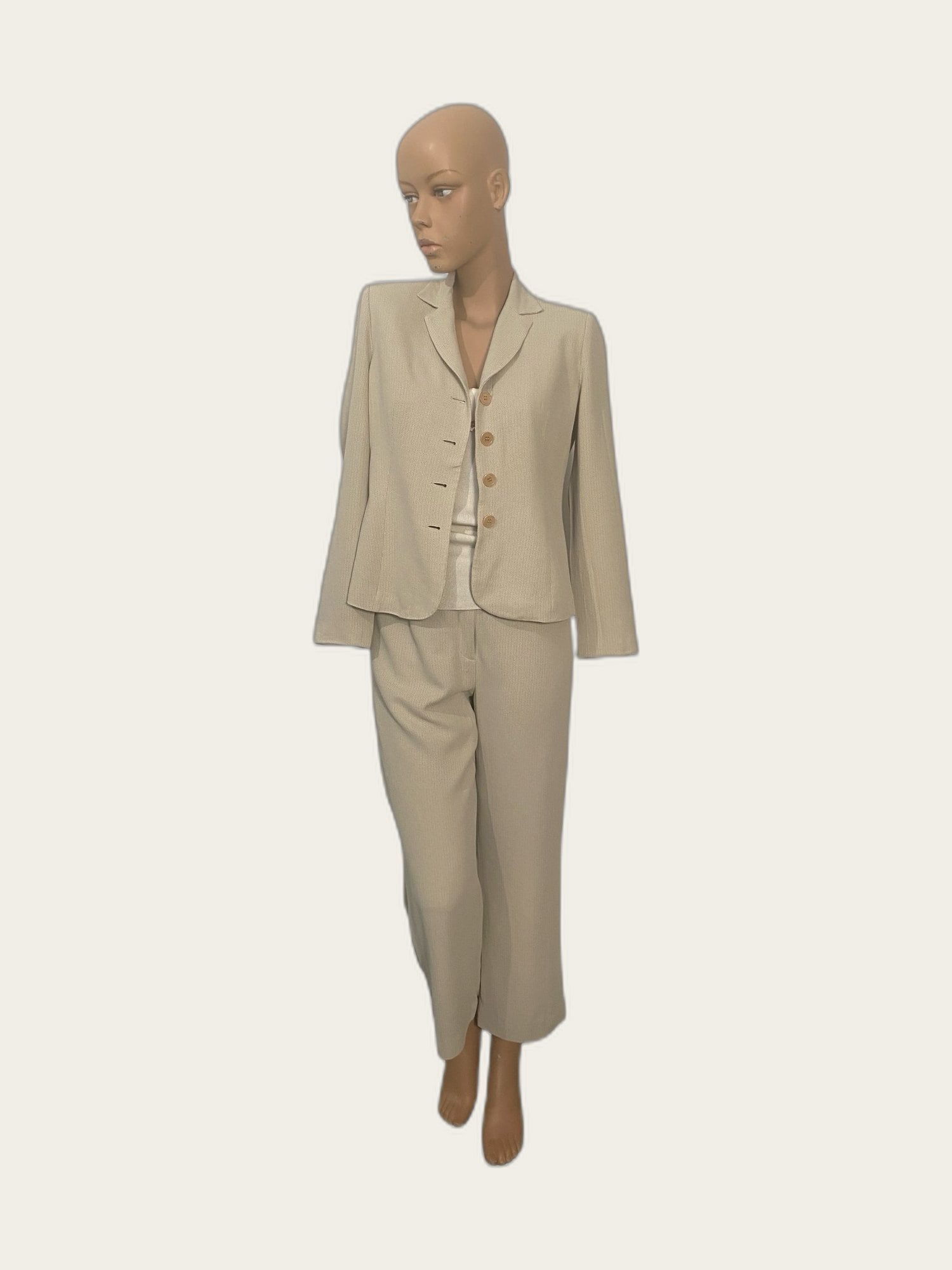 Broekpak (blazer & cropped pantalon)