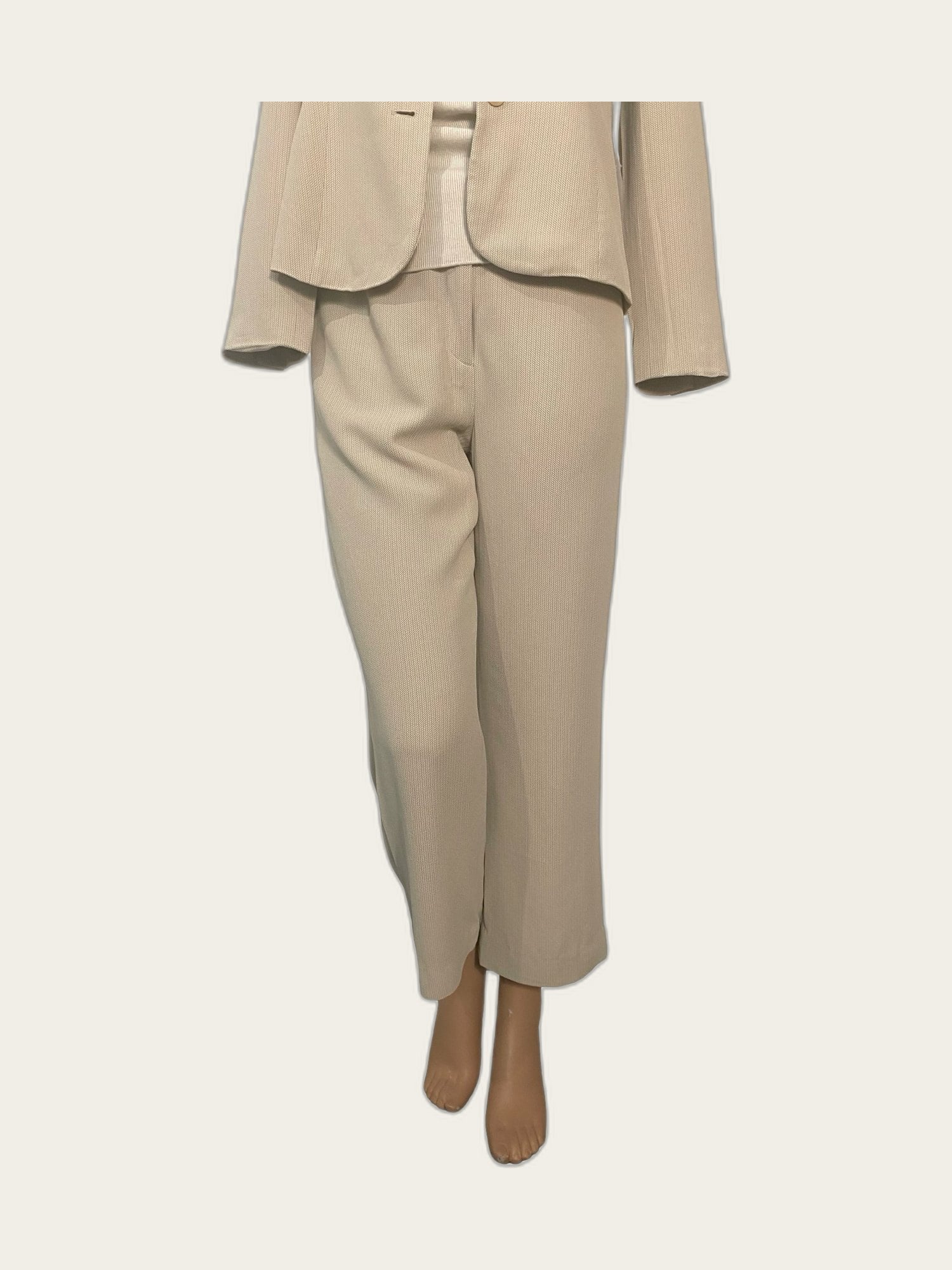 Broekpak (blazer & cropped pantalon)