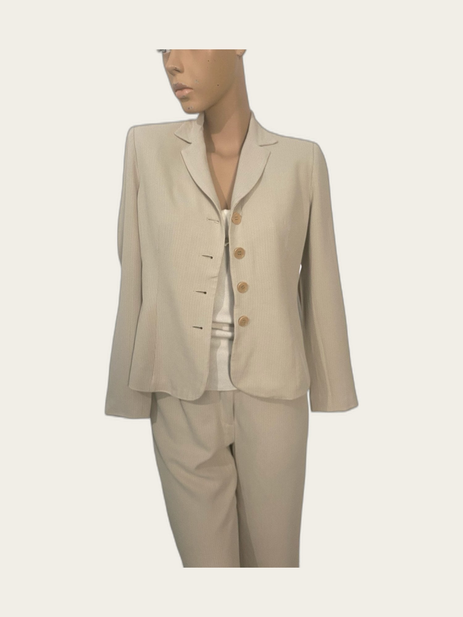 Broekpak (blazer & cropped pantalon)