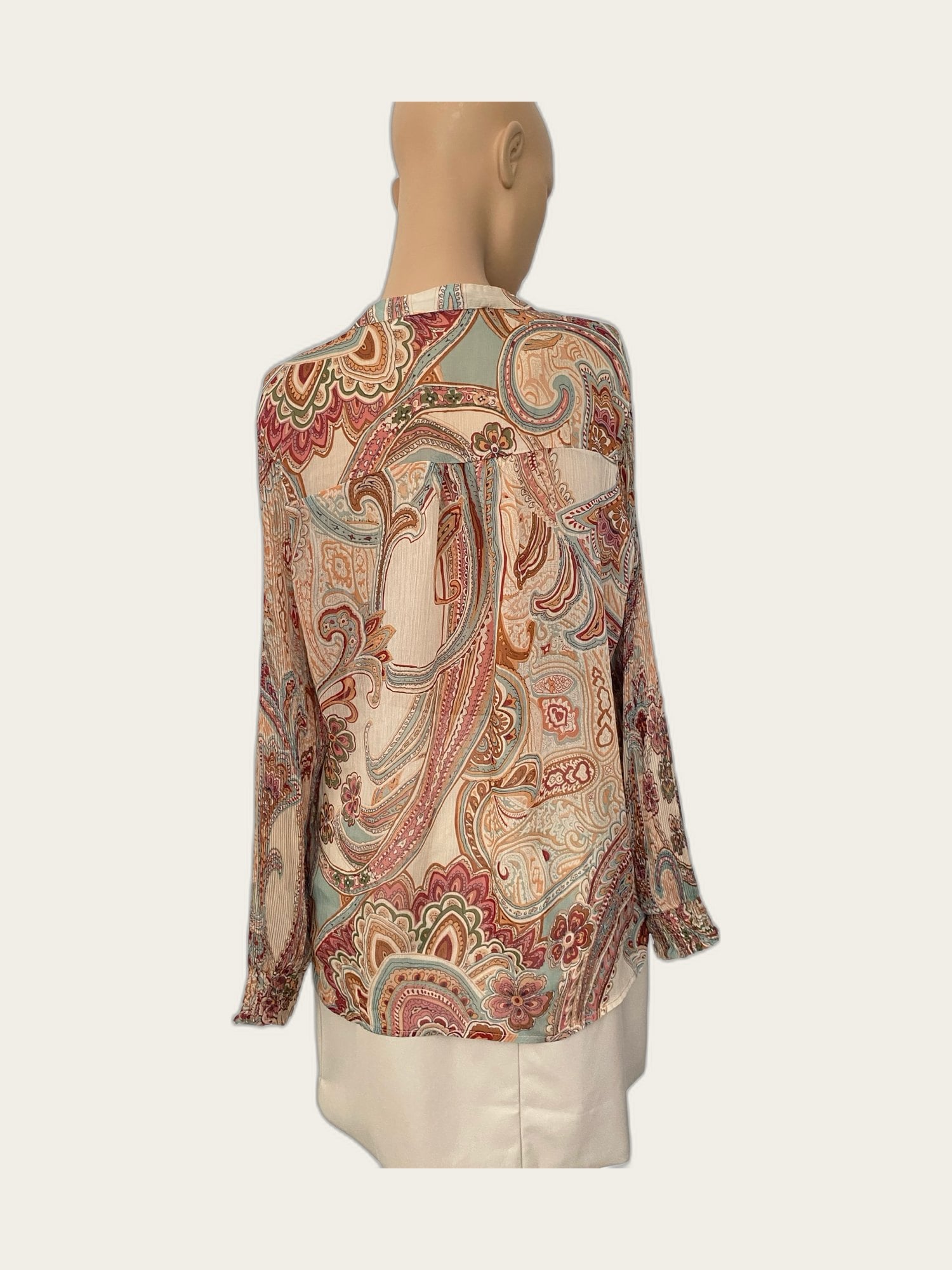 Zomerblouse Paisley-motief boho