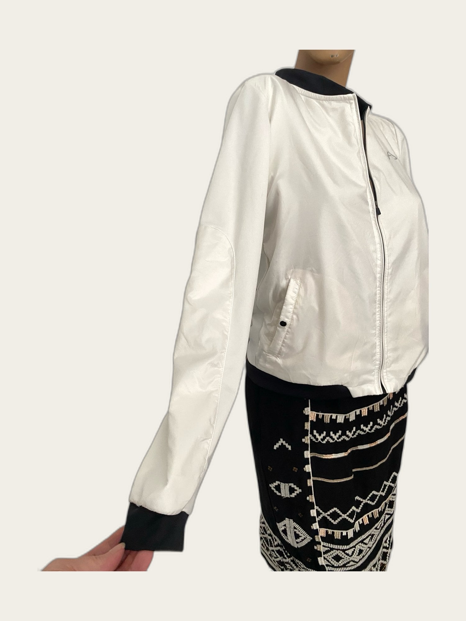 Bomber jacket met opdruk op de rug