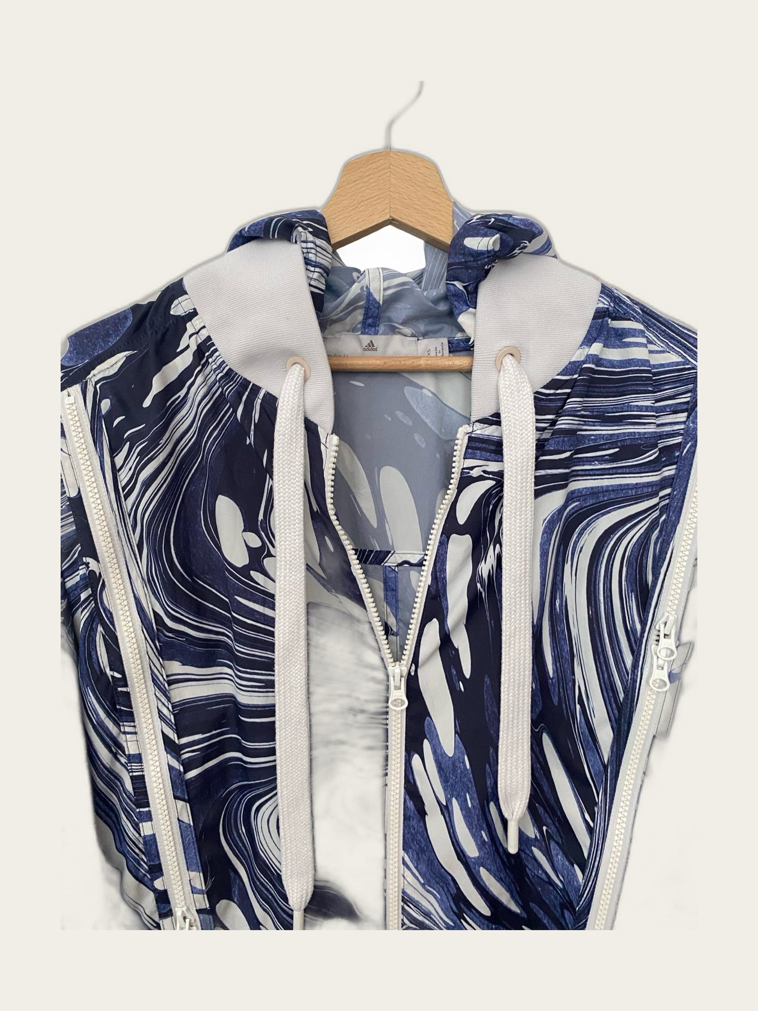 Oversized vintage-stijl hoodie sports jacket