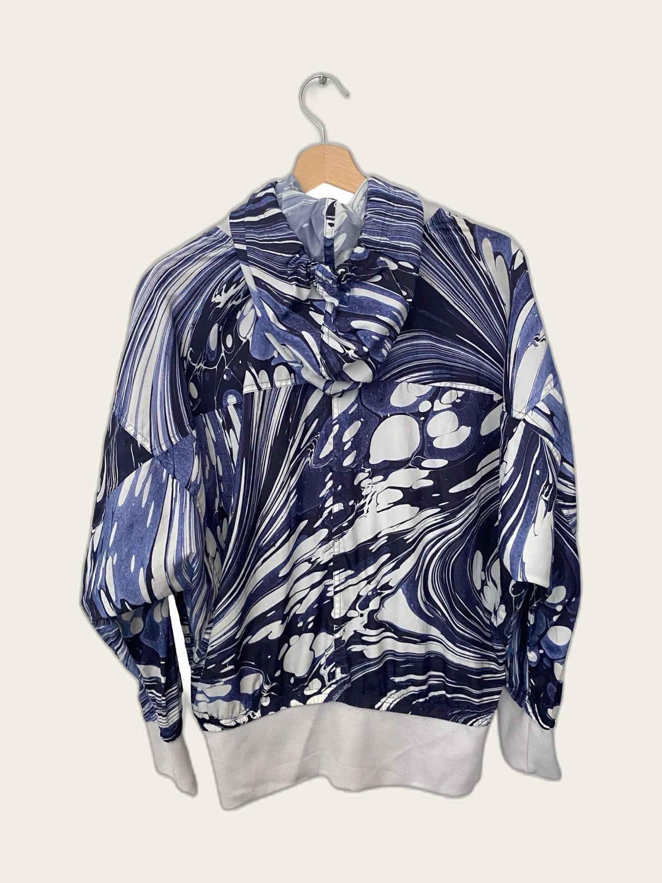 Oversized vintage-stijl hoodie sports jacket