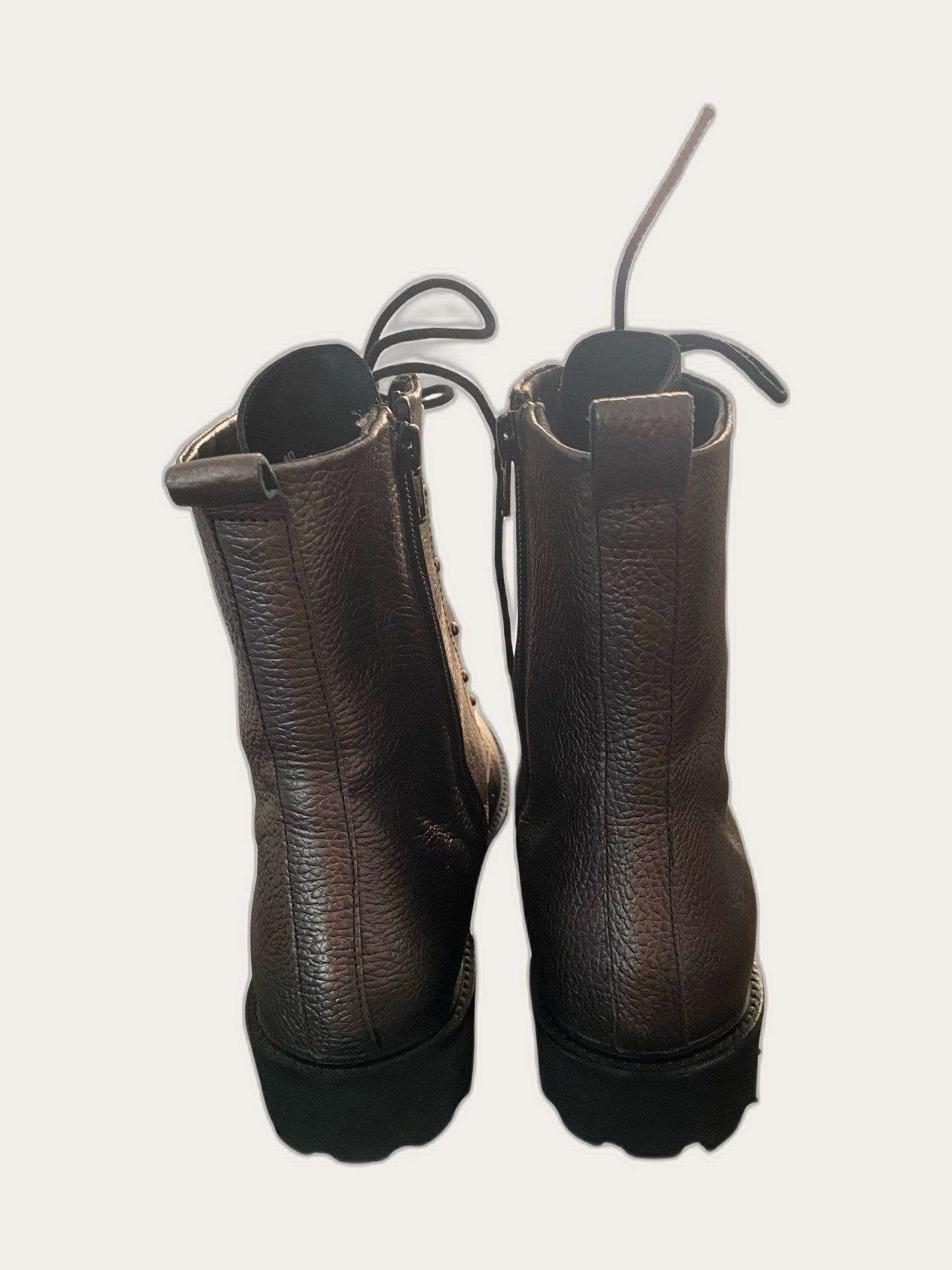 Leren veterboots