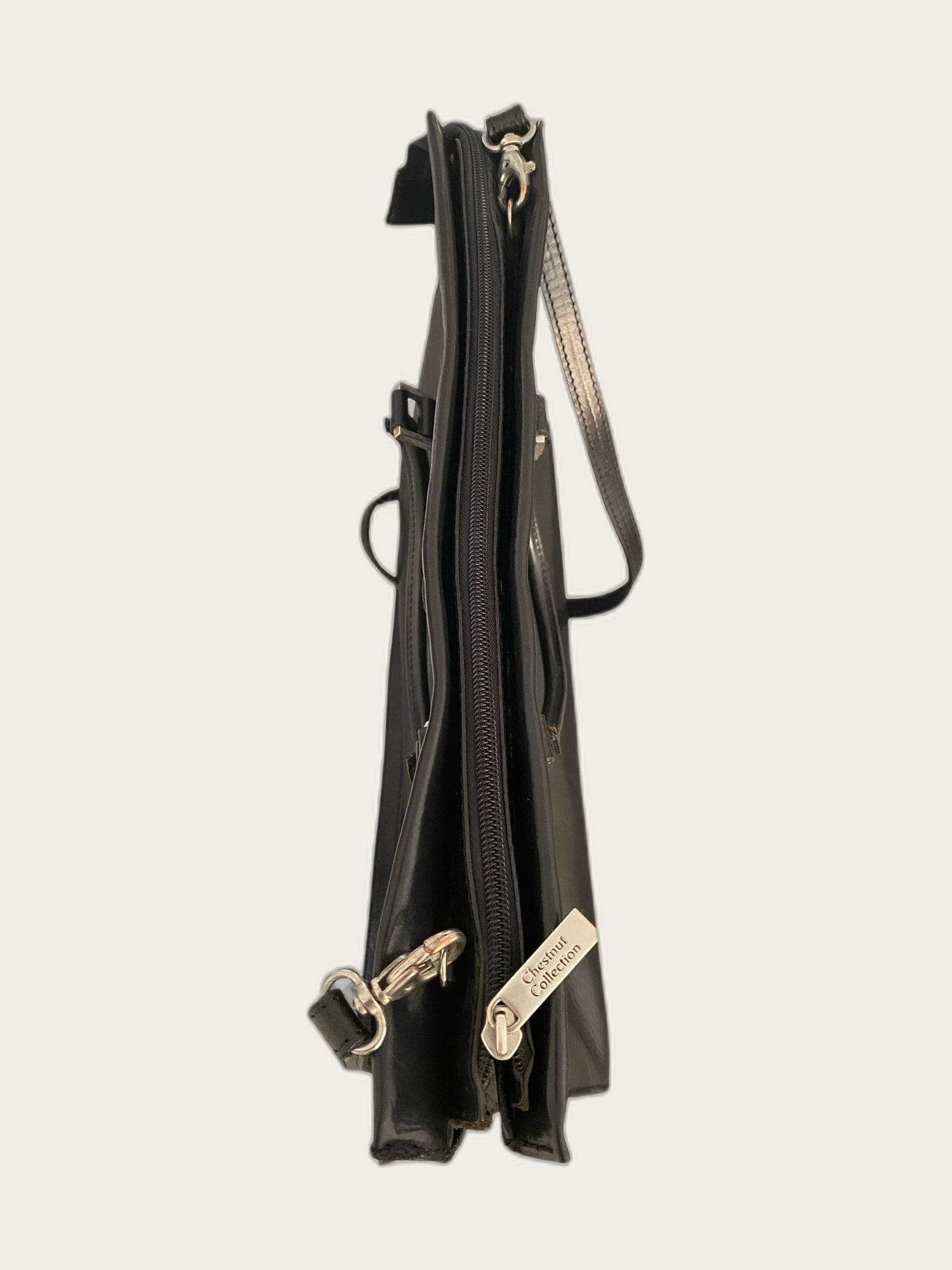 Leren vintage tote bag