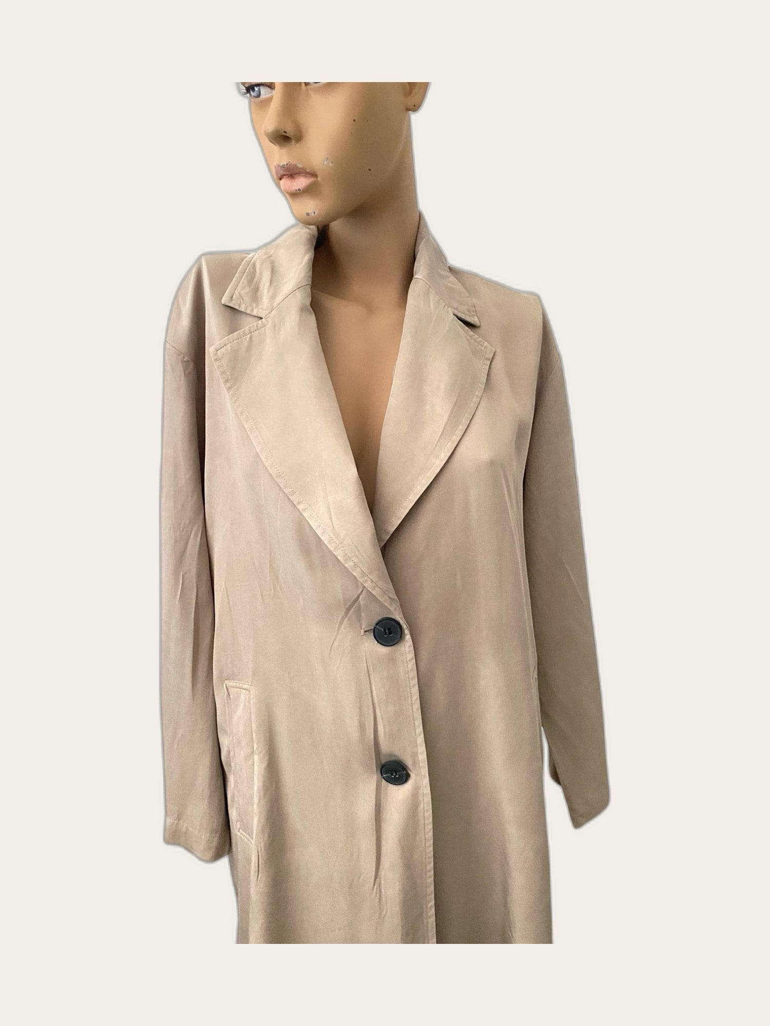 Oversized minimalistische tussenjas