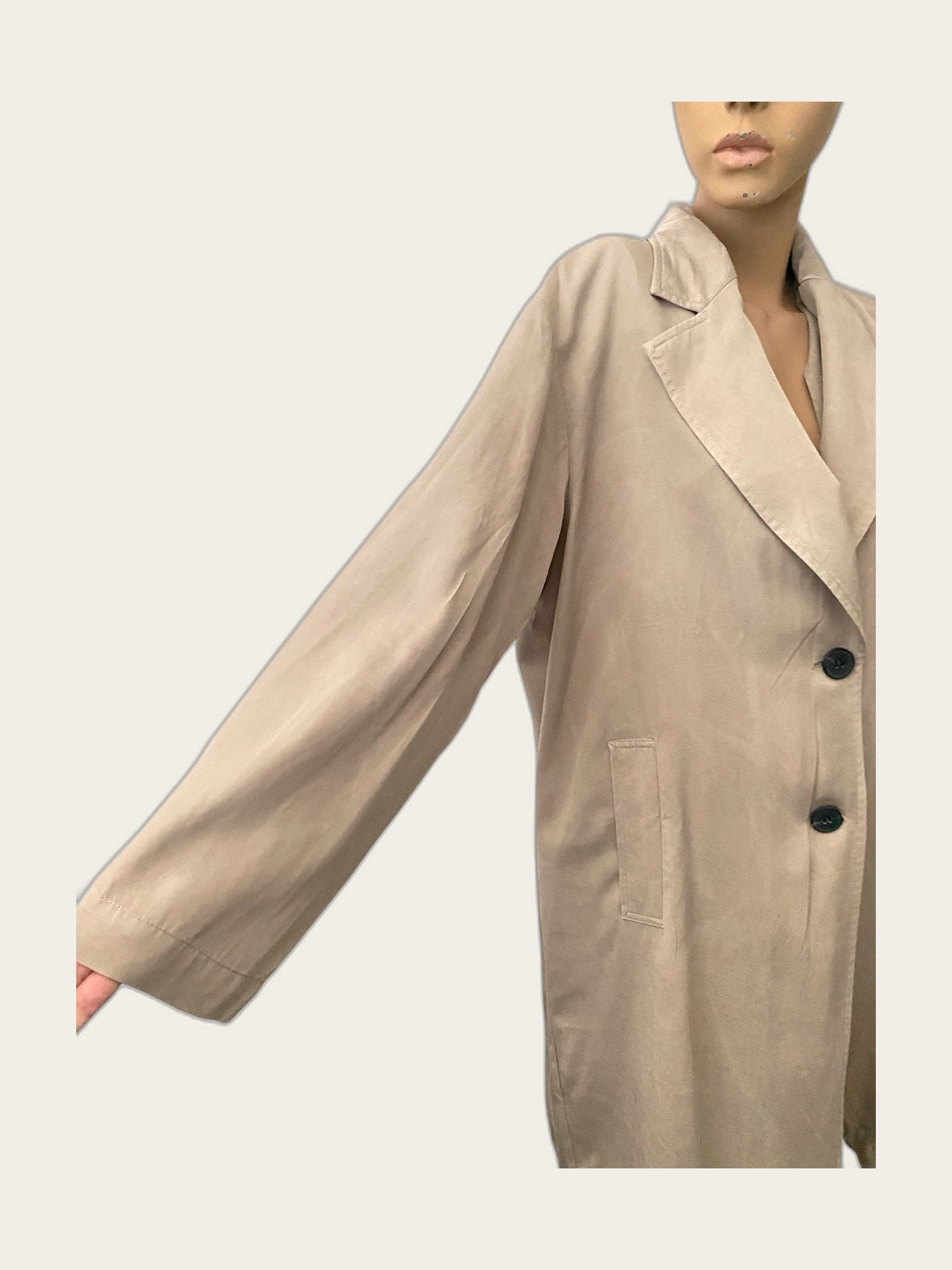 Oversized minimalistische tussenjas