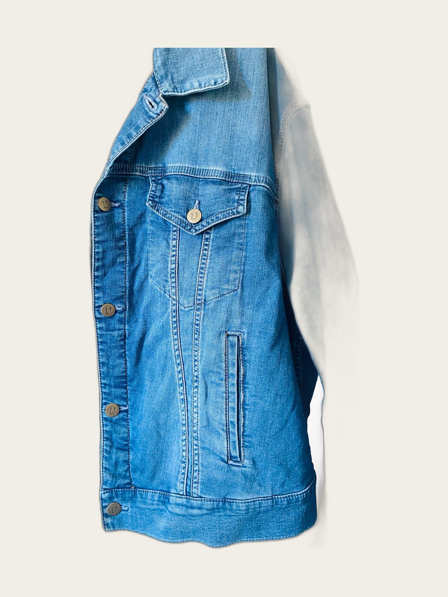 Oversized spijkerjasje stretch