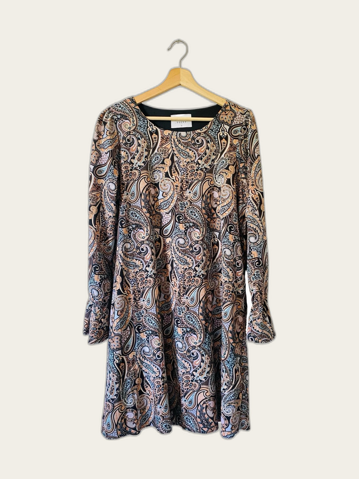 Boho Paisley jurk lange mouw