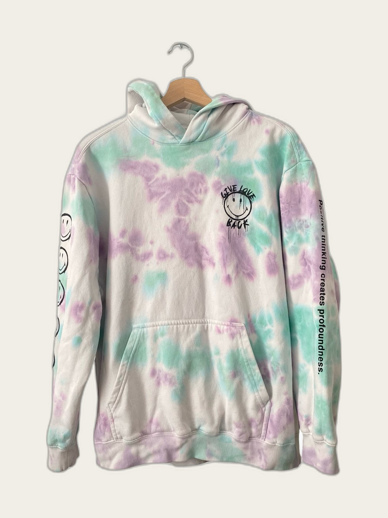 Sweater hoodie oversized smiley