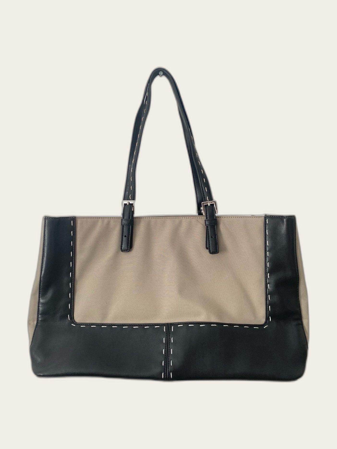 Tote shopper leer/stof -collectie City
