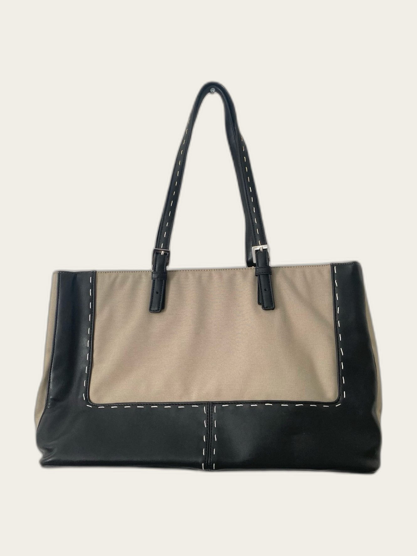 Tote shopper leer/stof -collectie City