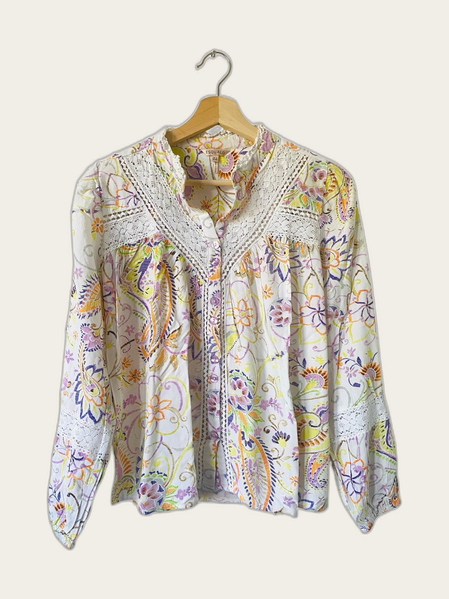 Romantische boho blouse met kant