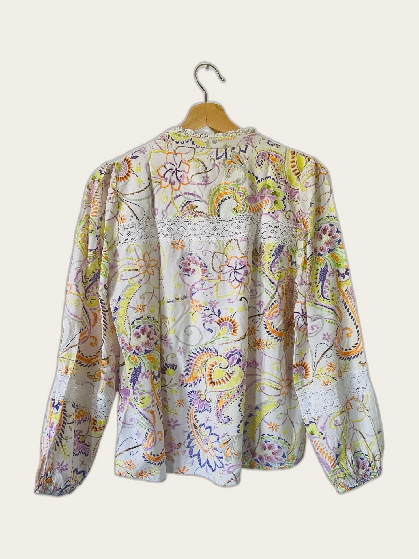 Romantische boho blouse met kant