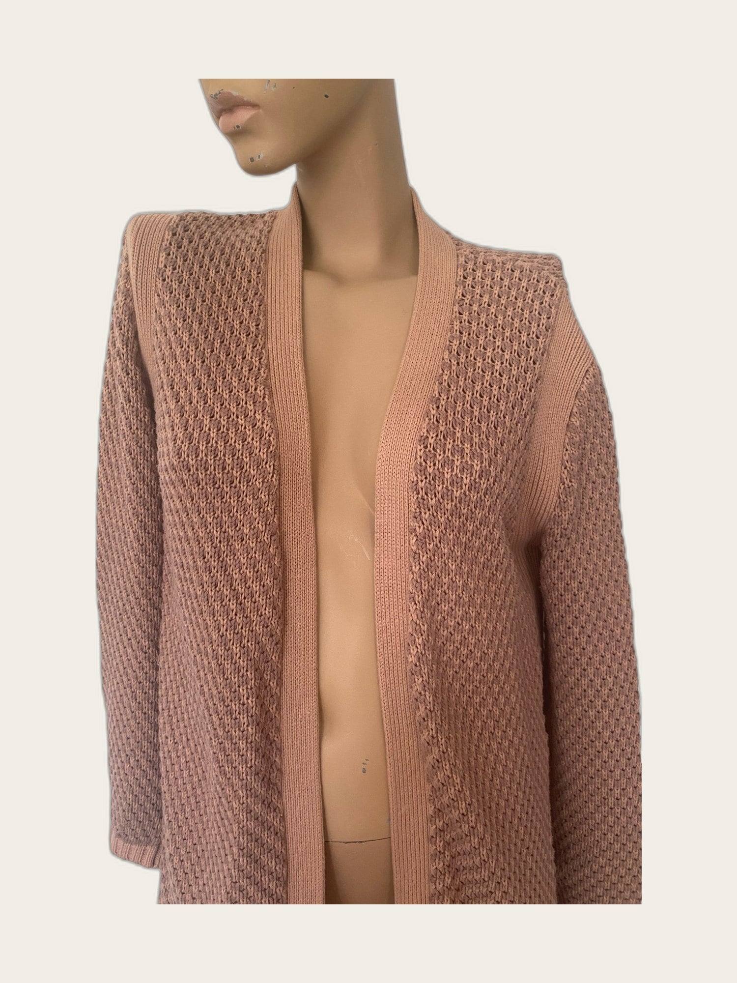 Halflang gebreid vest Bernadette