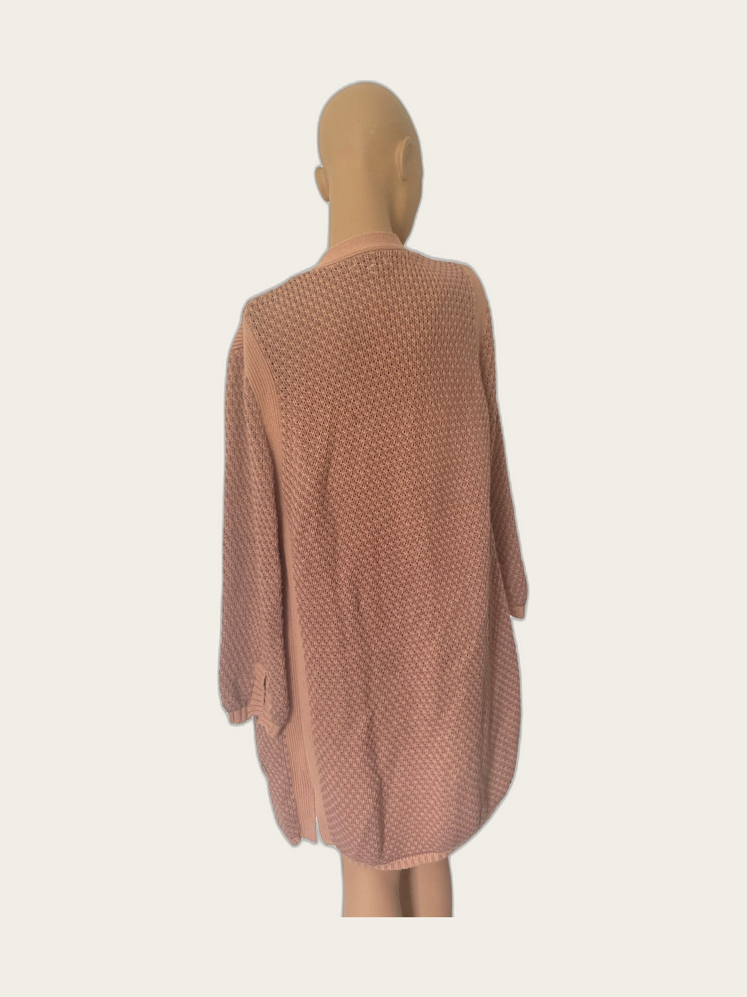 Halflang gebreid vest Bernadette