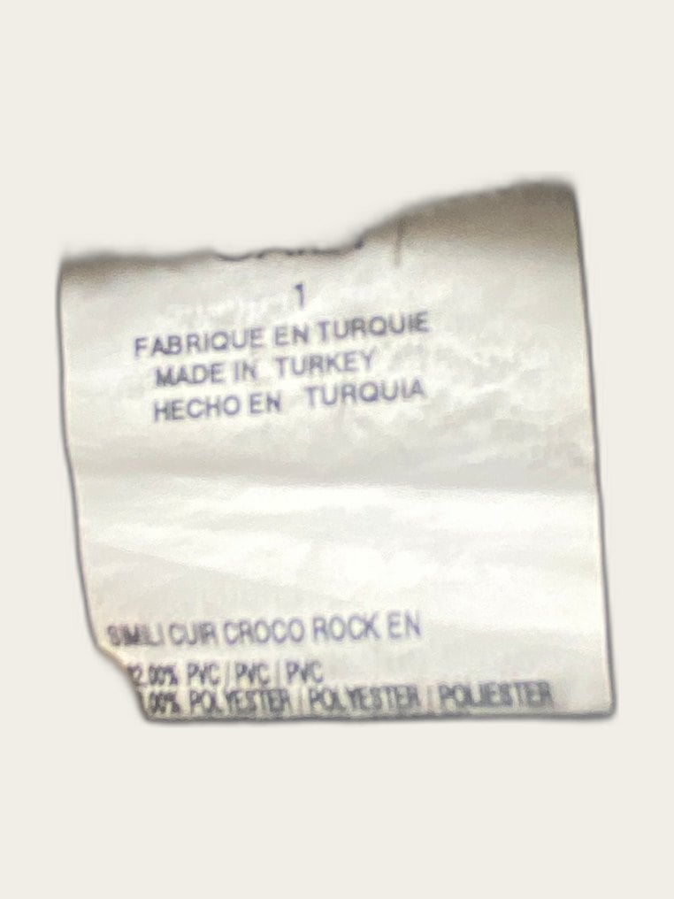 Faux leather korte rok krokodillenprint
