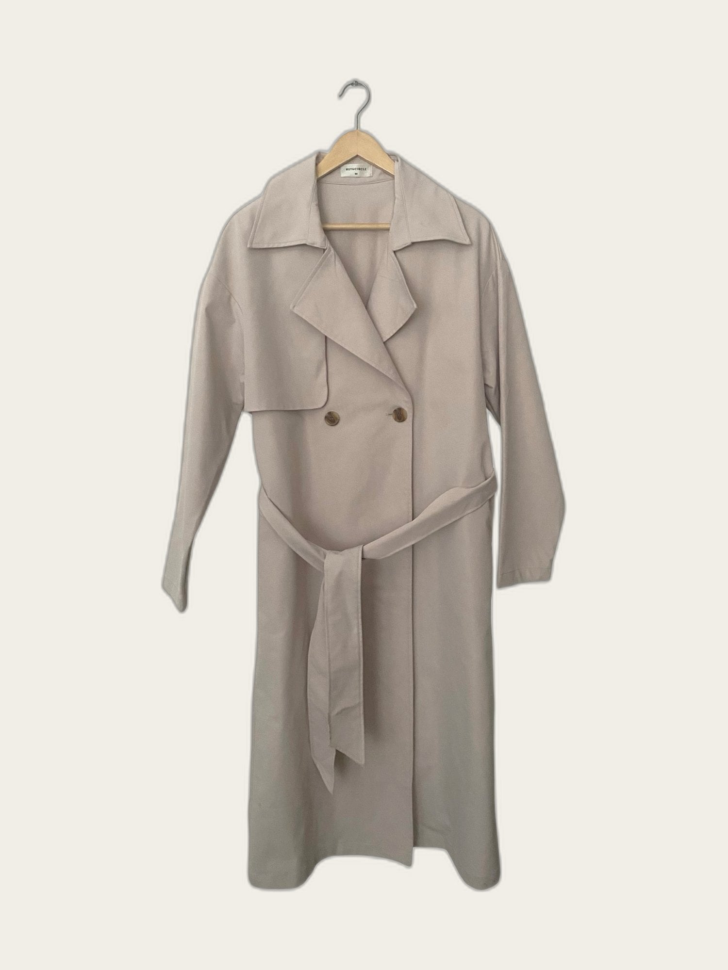 Lange trenchcoat / regenjas double breasted