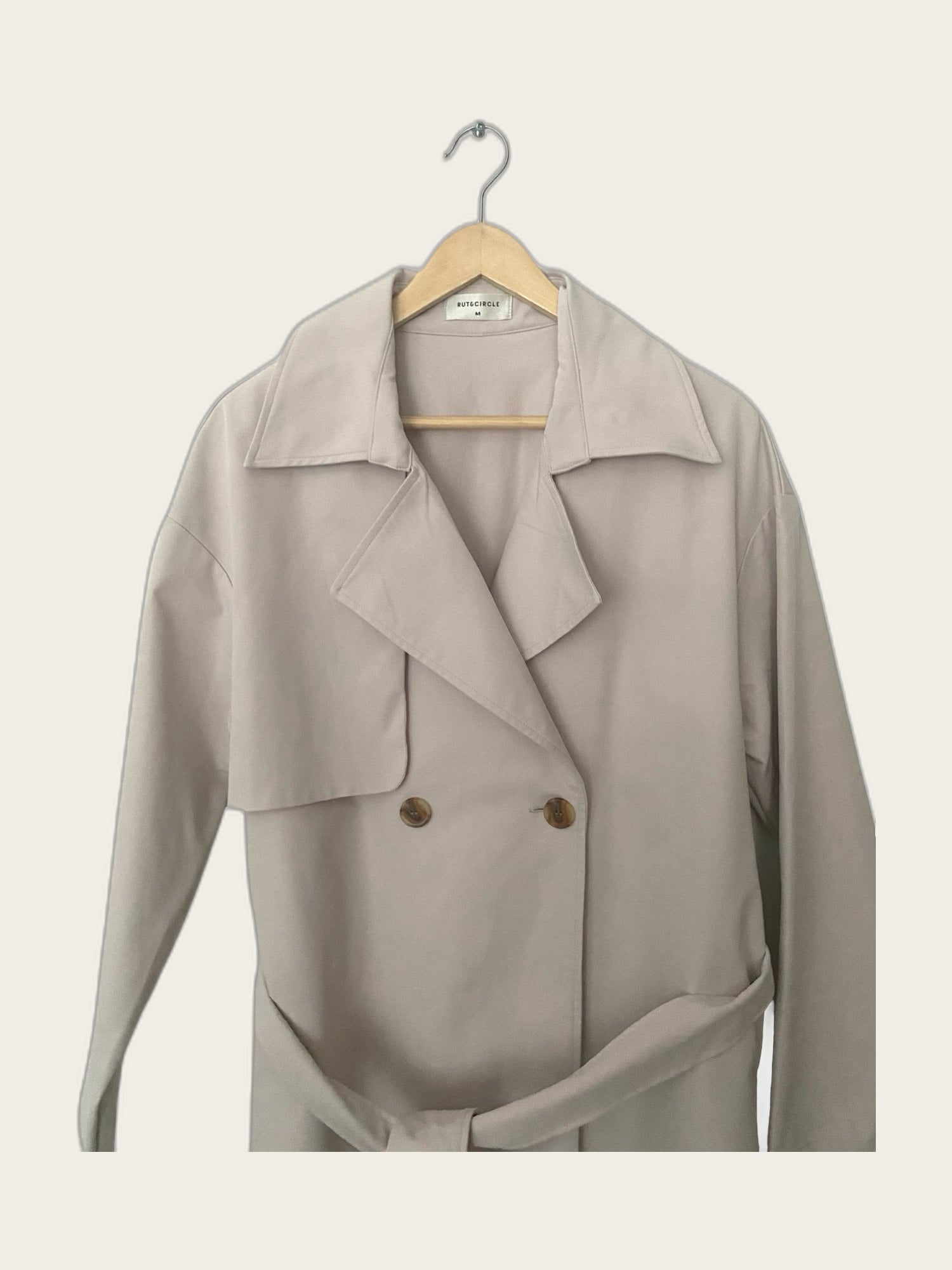Lange trenchcoat / regenjas double breasted