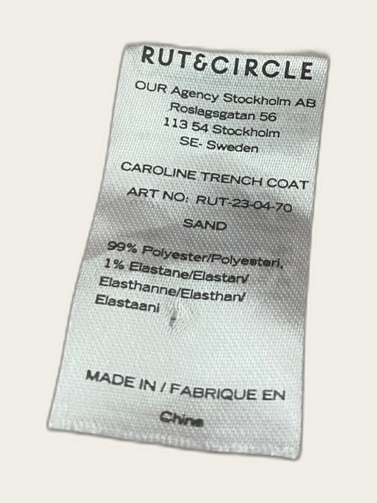 Lange trenchcoat / regenjas double breasted