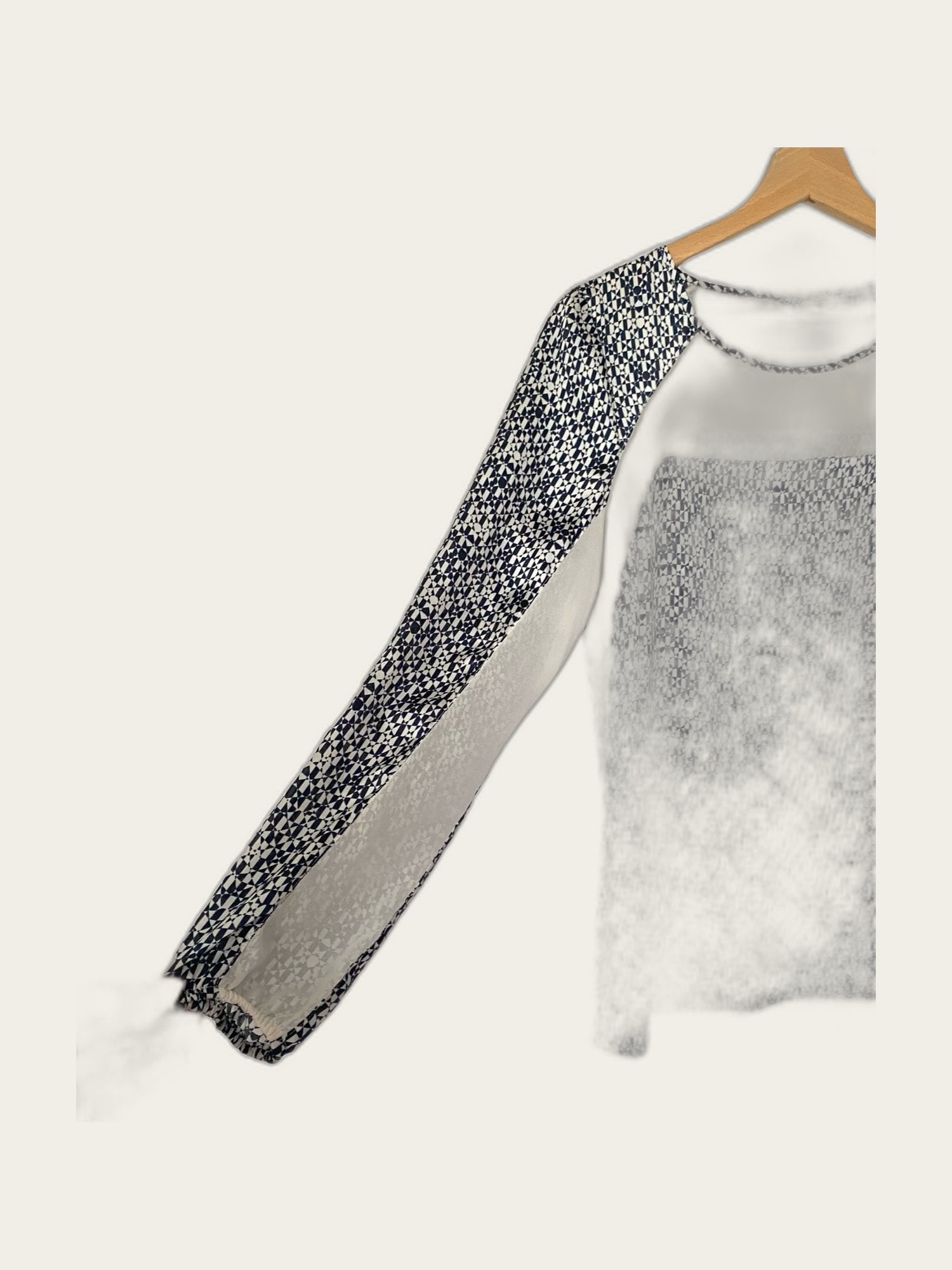 Blouse satijn lange mouw
