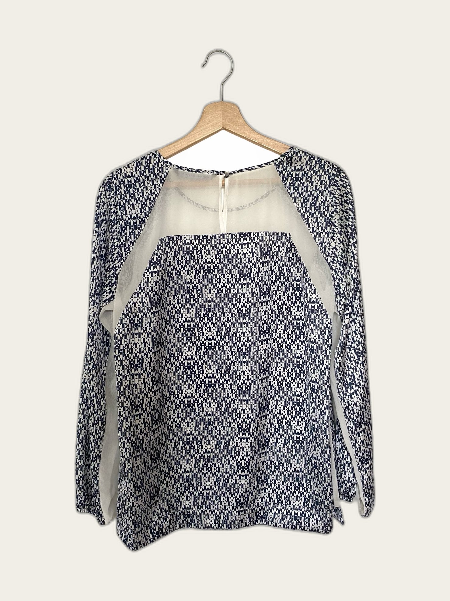 Blouse satijn lange mouw