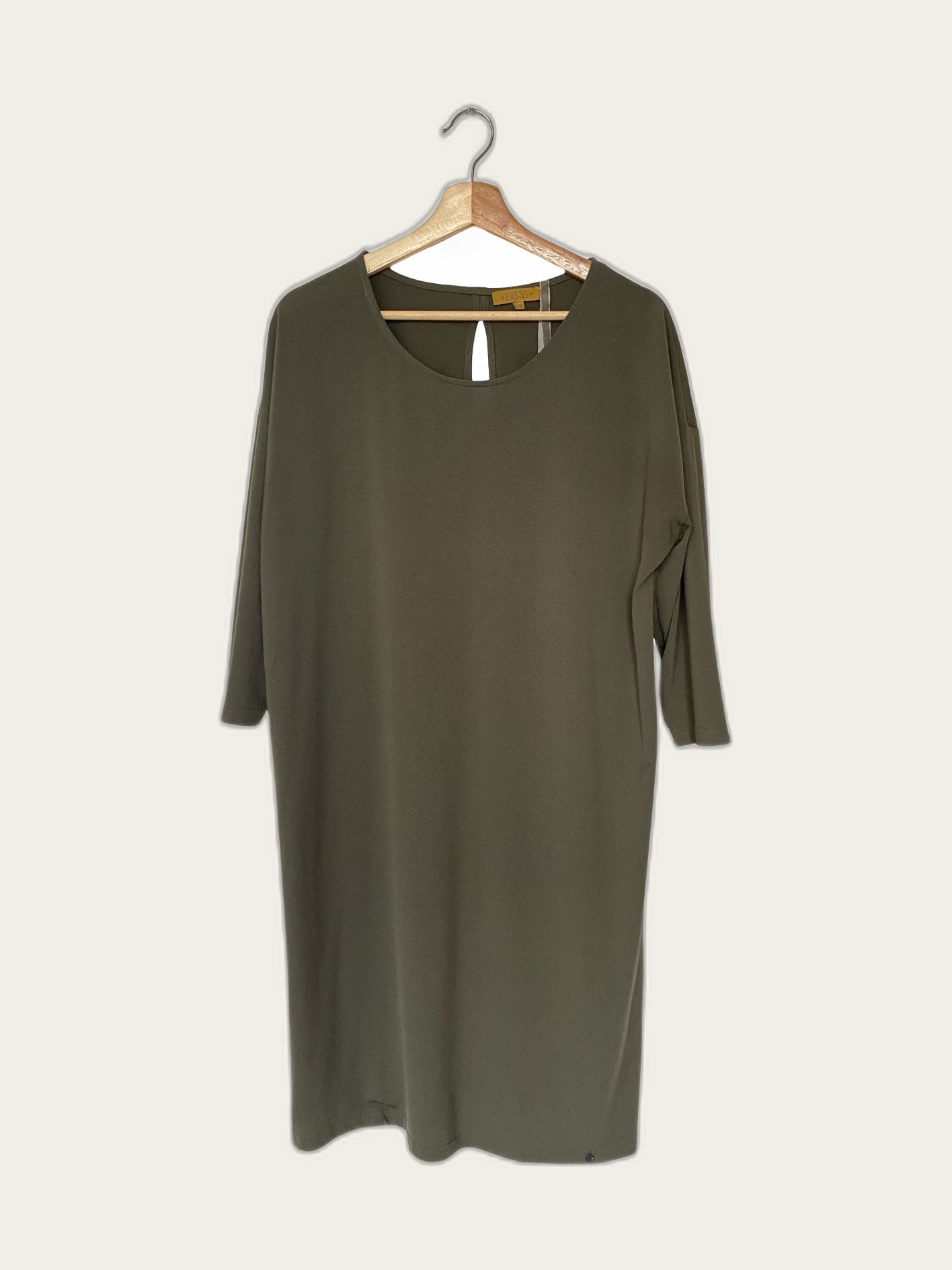 Jersey jurk 3/4 mouw