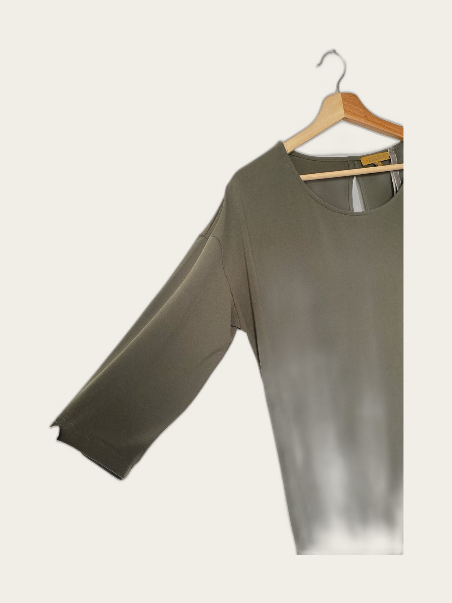 Jersey jurk 3/4 mouw