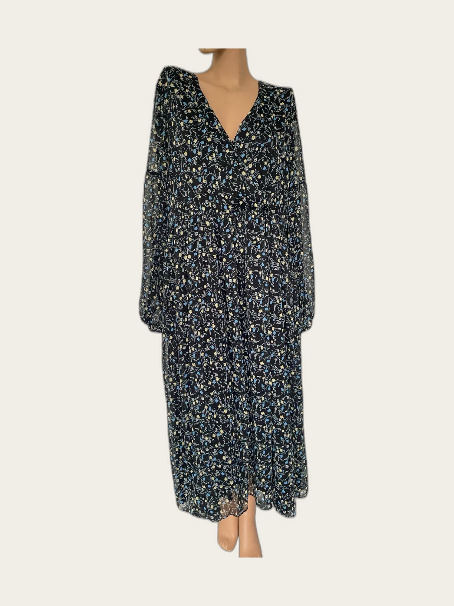 Maxijurk bloemetjes fairy-stijl