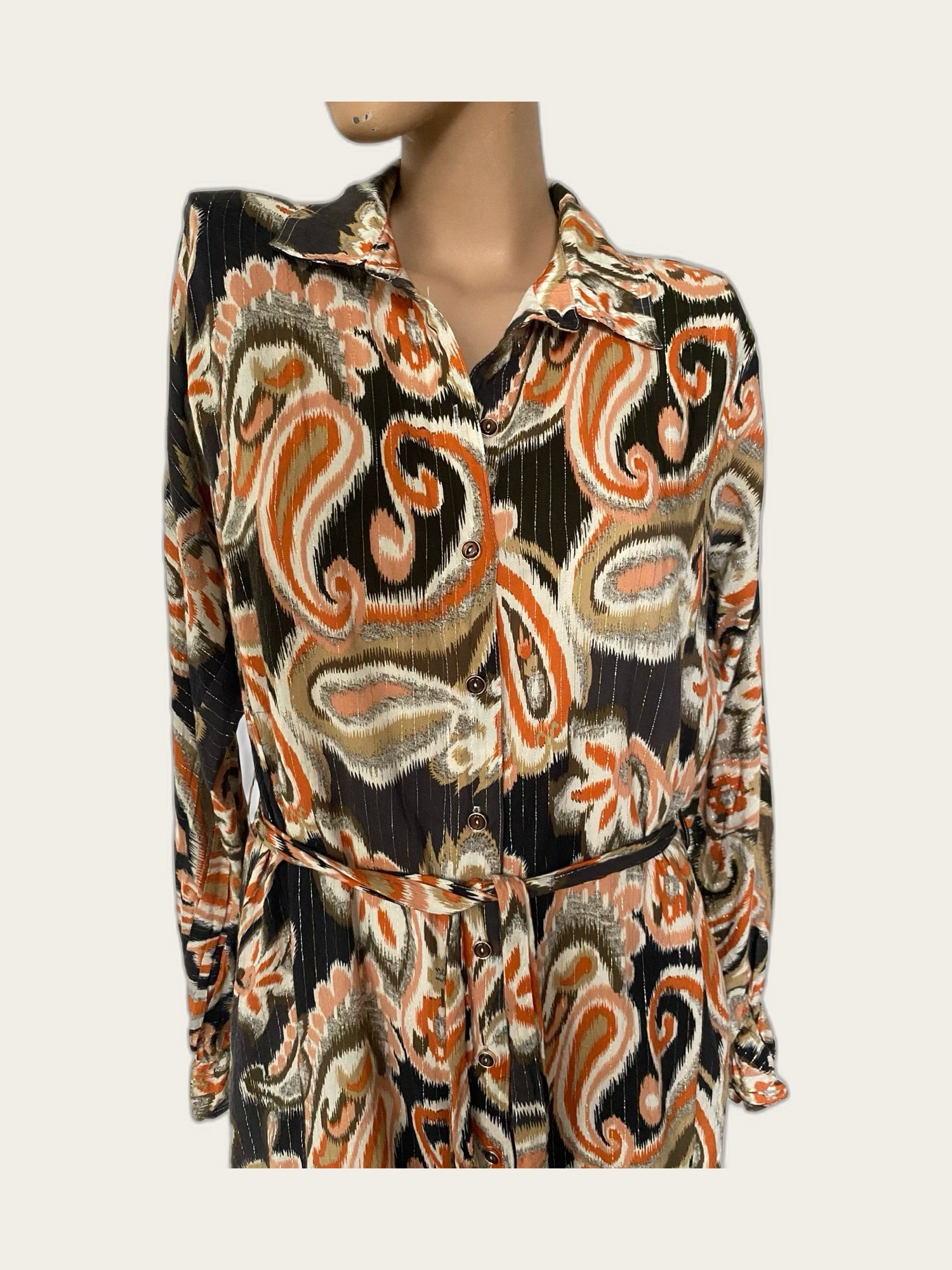 Blousejurk Paisley met gouddraad