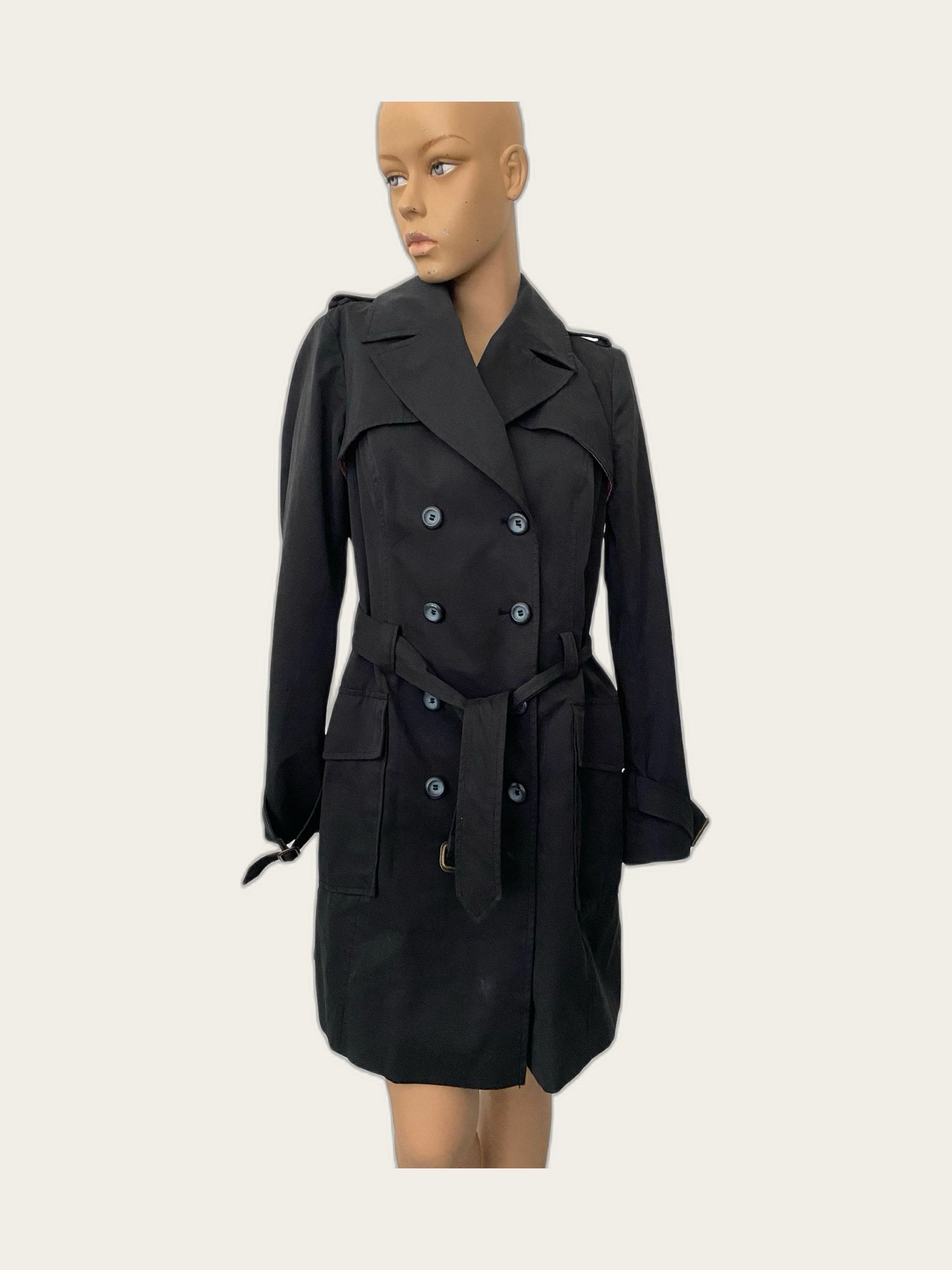 Klassieke trenchcoat double breasted