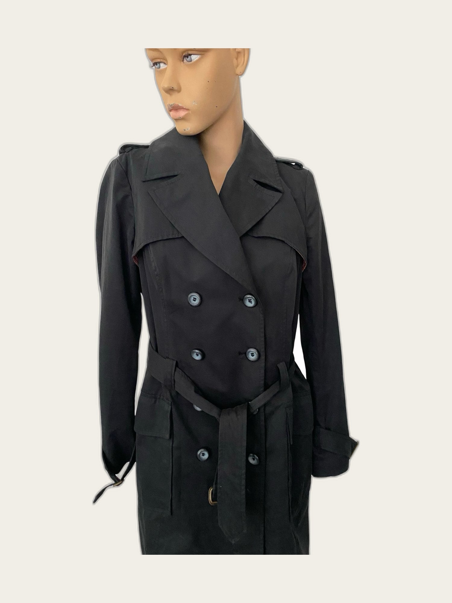 Klassieke trenchcoat double breasted