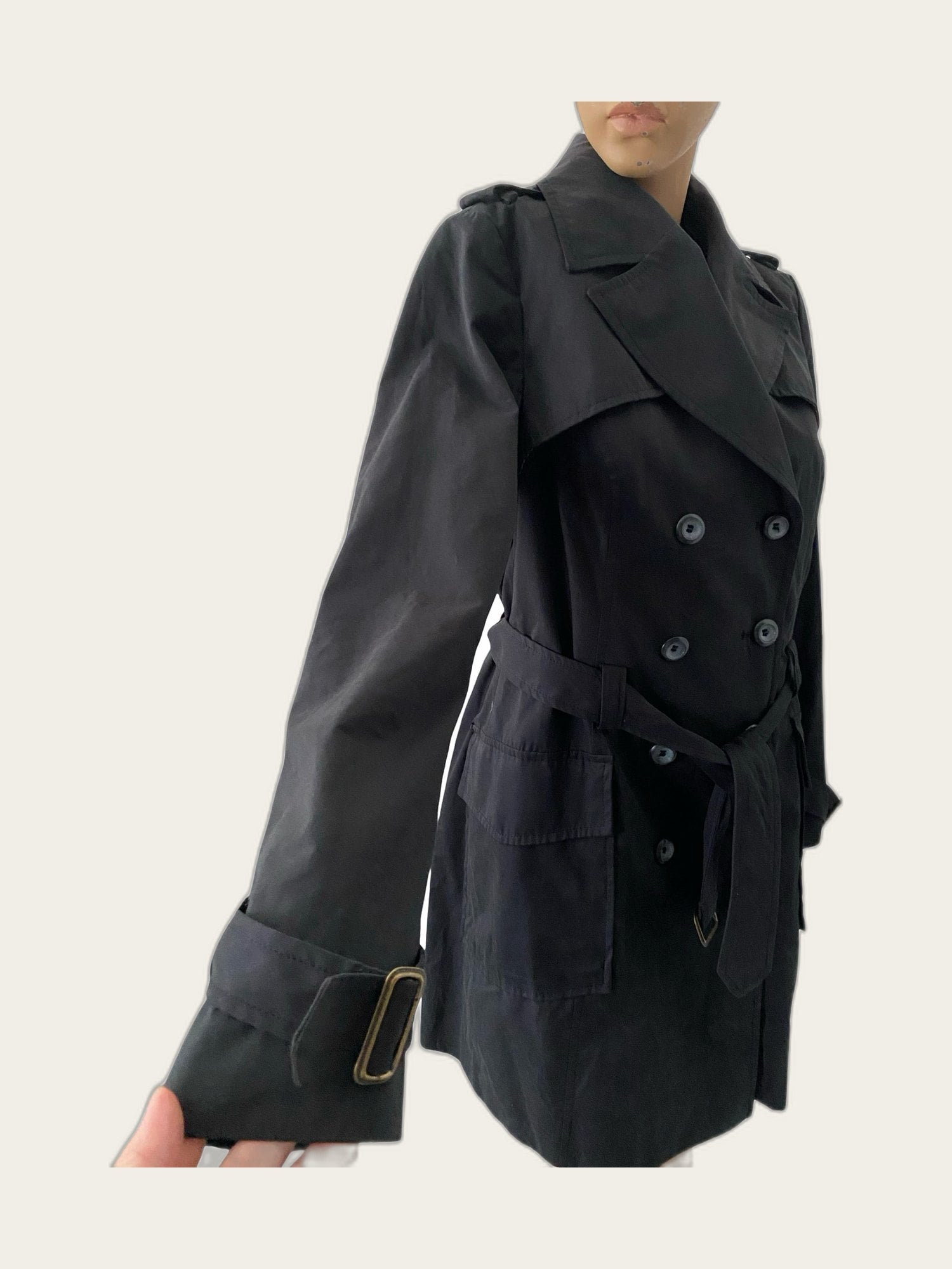 Klassieke trenchcoat double breasted