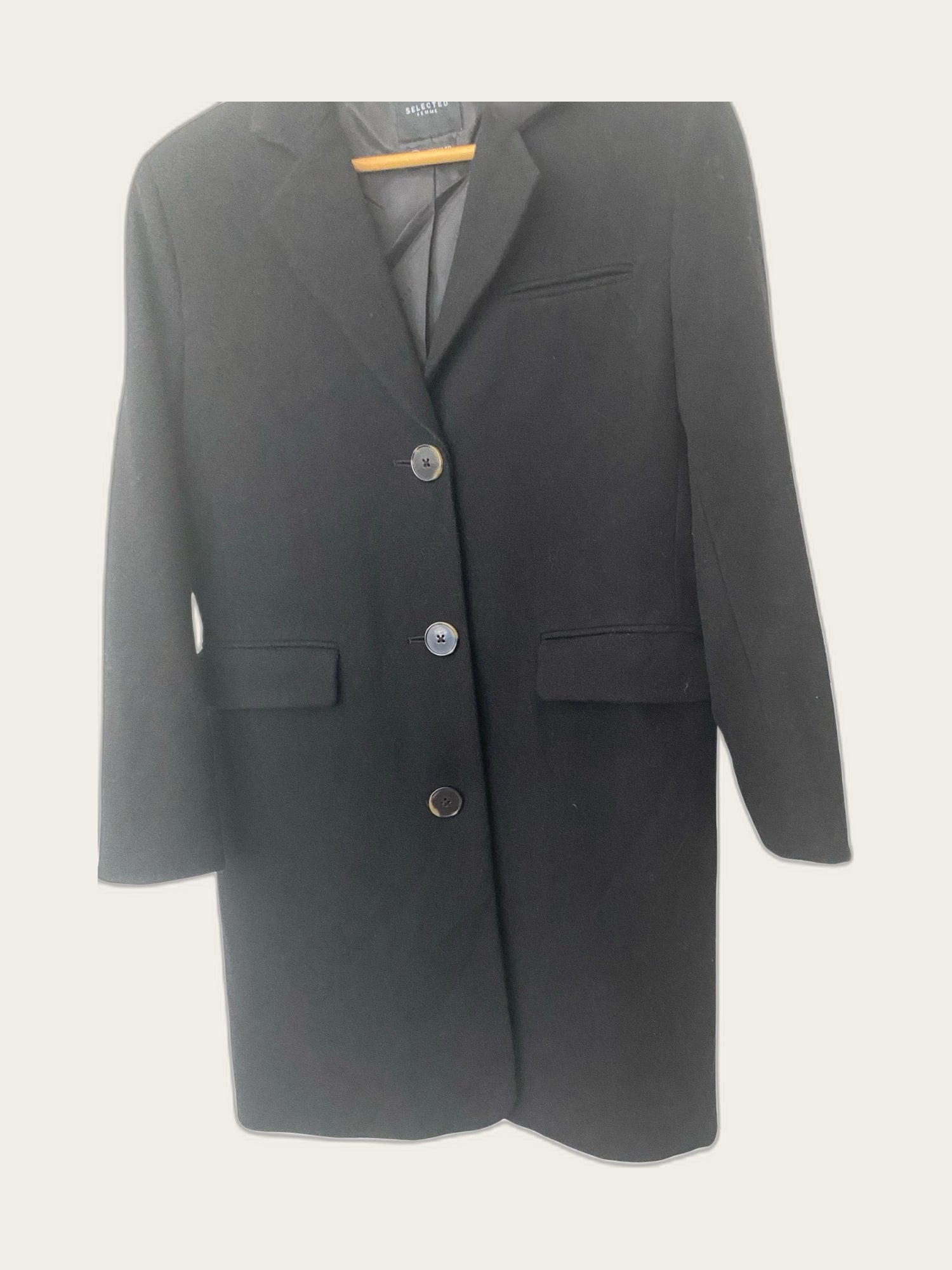 Klassieke wollen coat