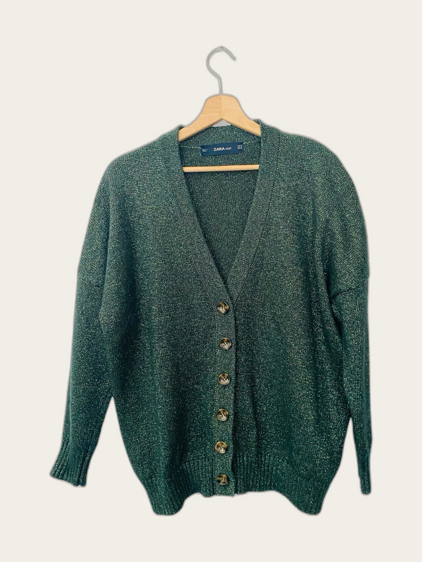 Oversized vest met glittertje