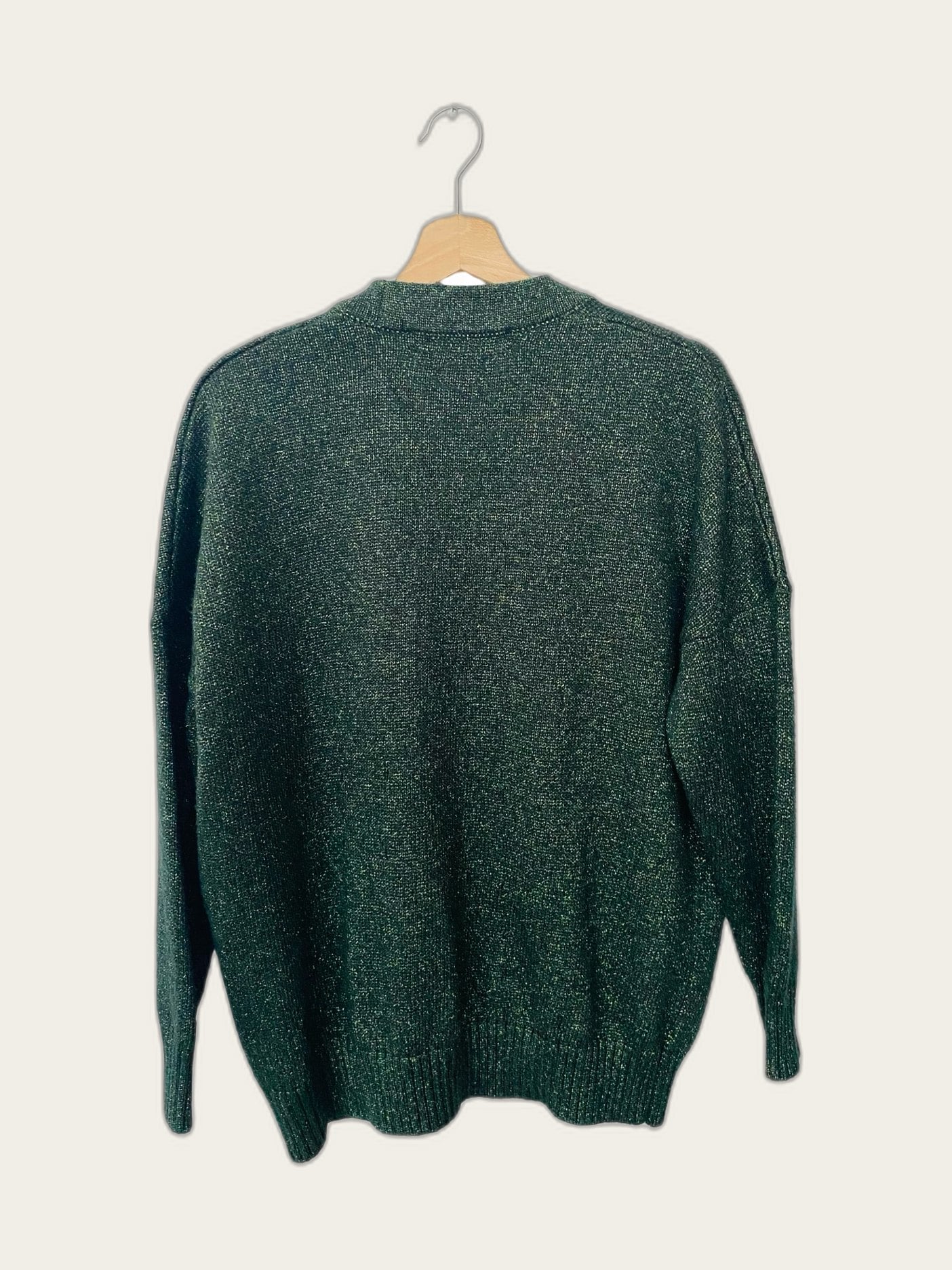 Oversized vest met glittertje