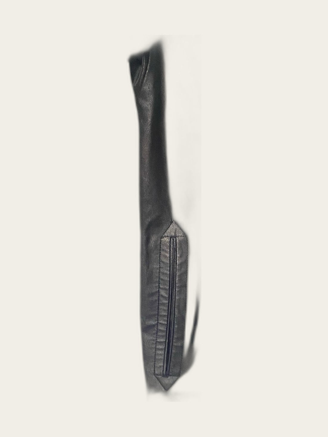 Leather look A-lijn jurk met zakken