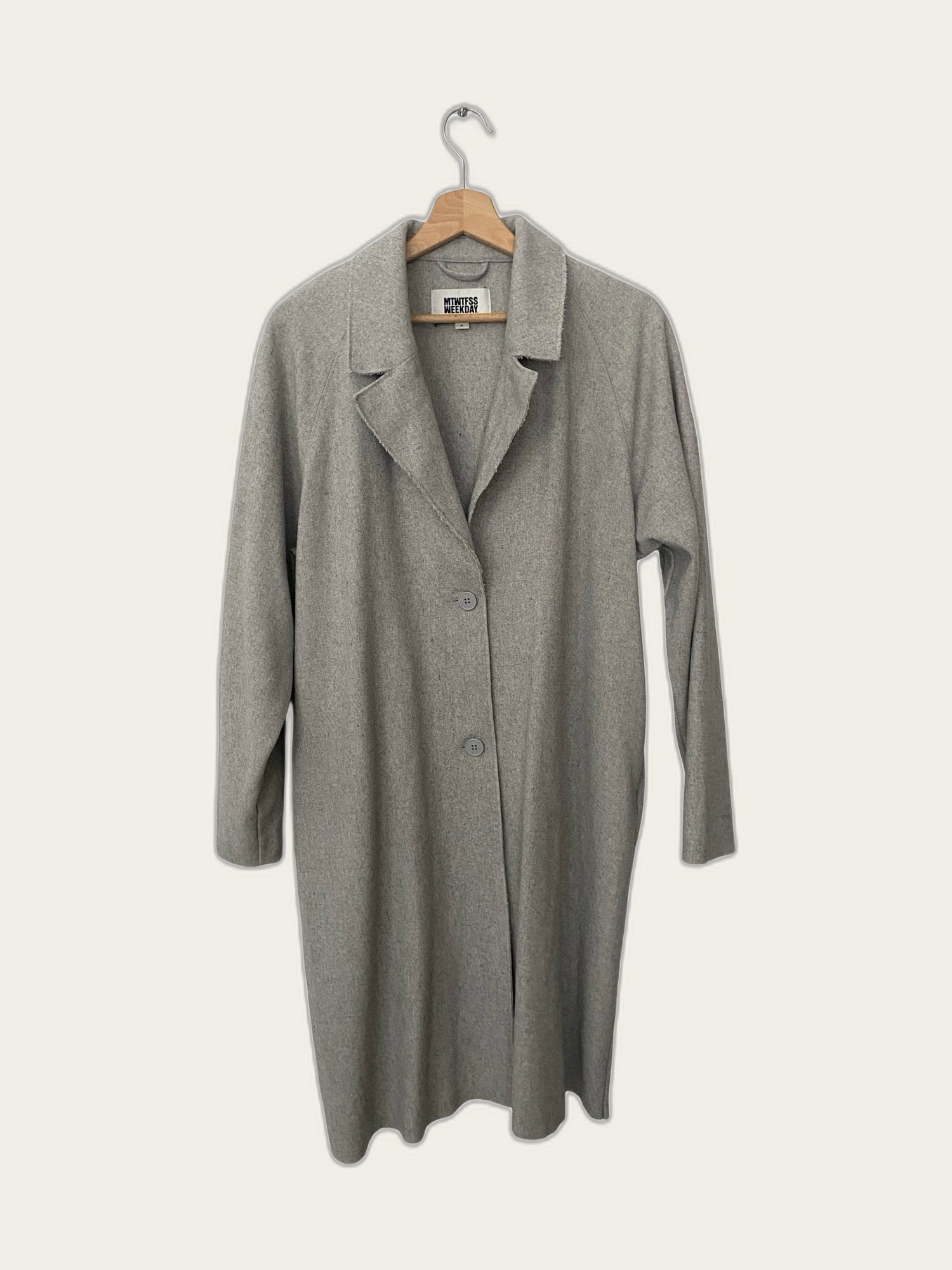 Wollen shabby chic oversized vestjas