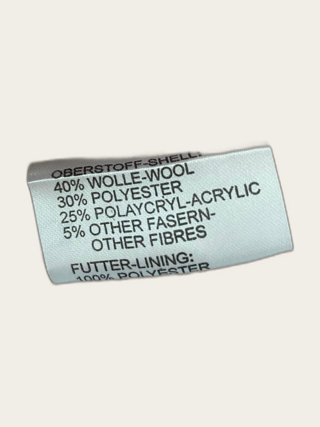 Vintage retro 60s 70s halflange wollen tweed winterjas