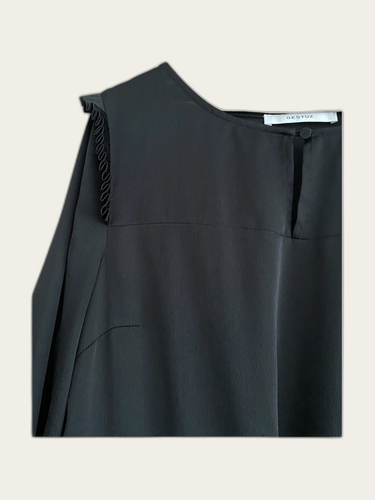 Jurk met ruche langs armsgat