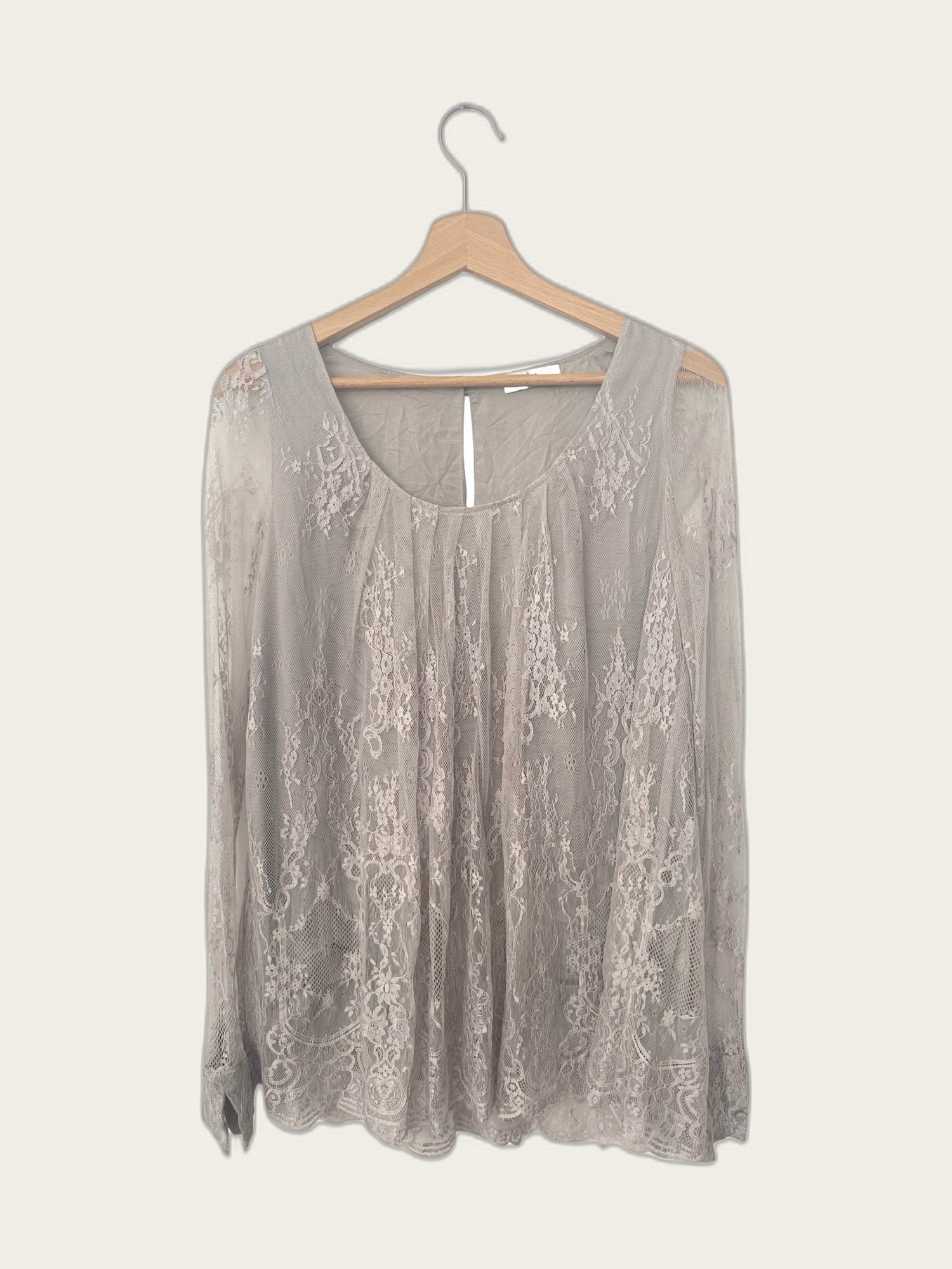 Romantische kanten blouse